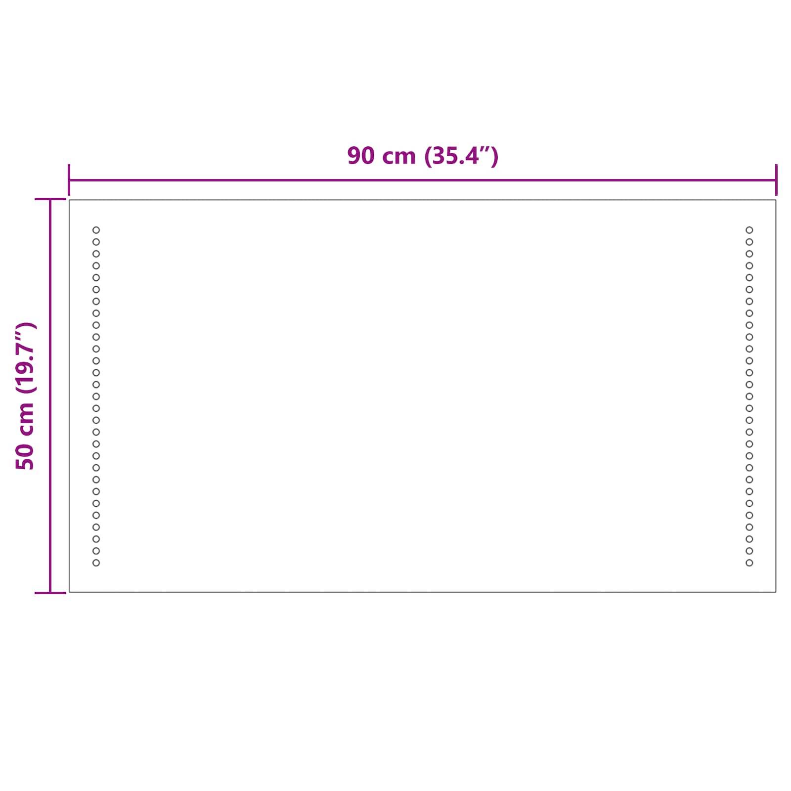vidaXL LED-Badezimmerspiegel Transparent 90 x 50 cm Gehärtetes Glas