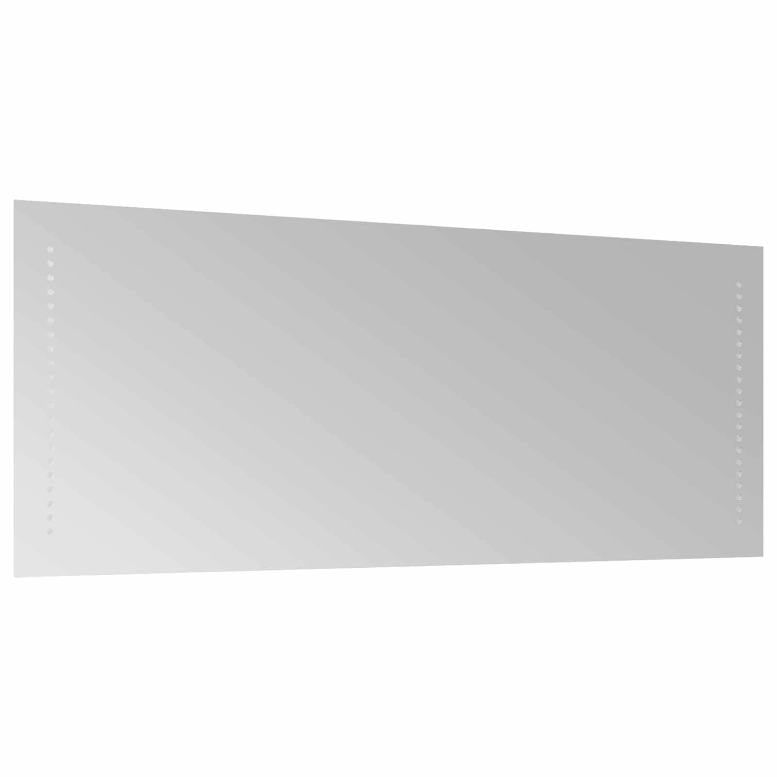 vidaXL LED-Badezimmerspiegel Transparent 100 x 40 cm Gehärtetes Glas