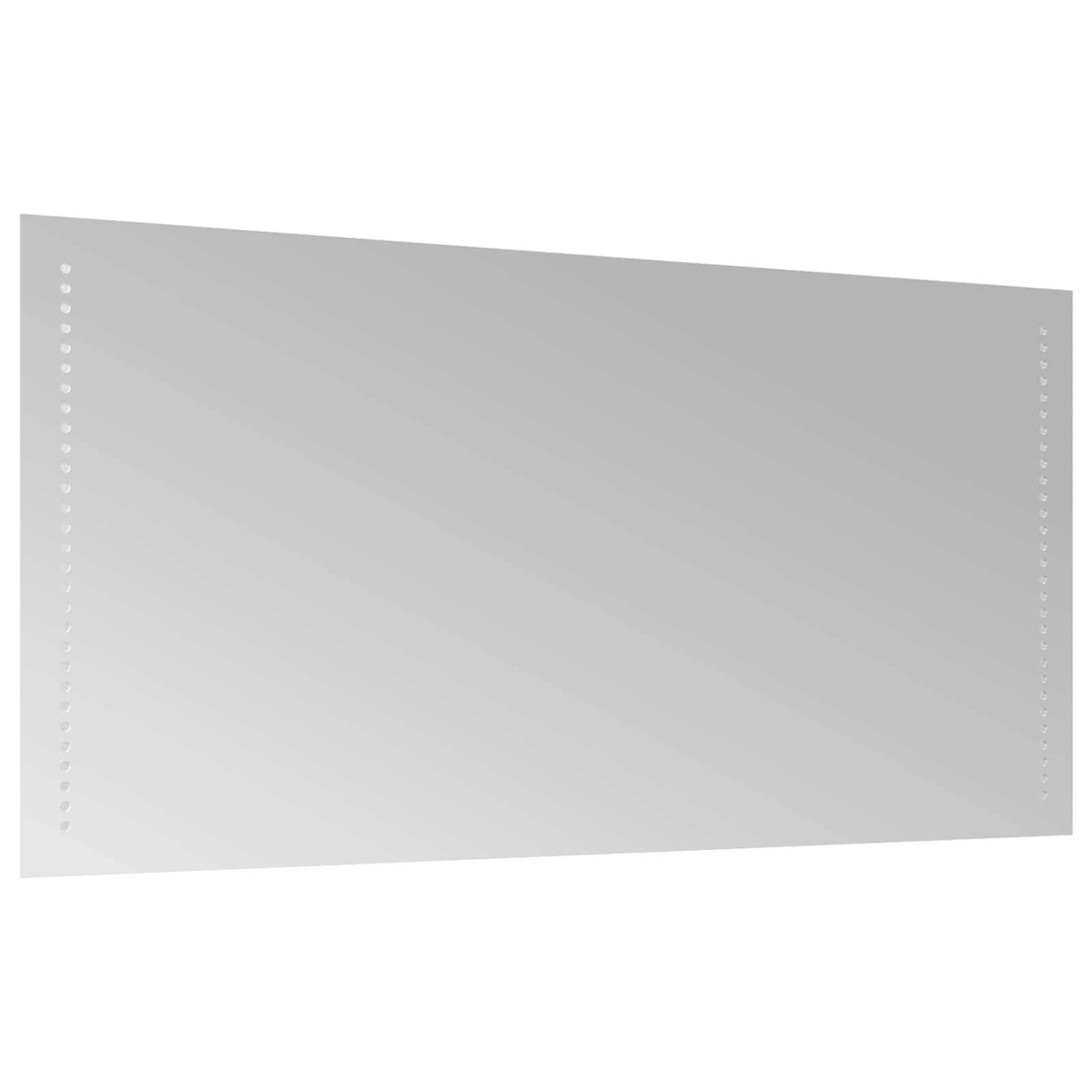 vidaXL LED-Badezimmerspiegel Transparent 100 x 50 cm Gehärtetes Glas