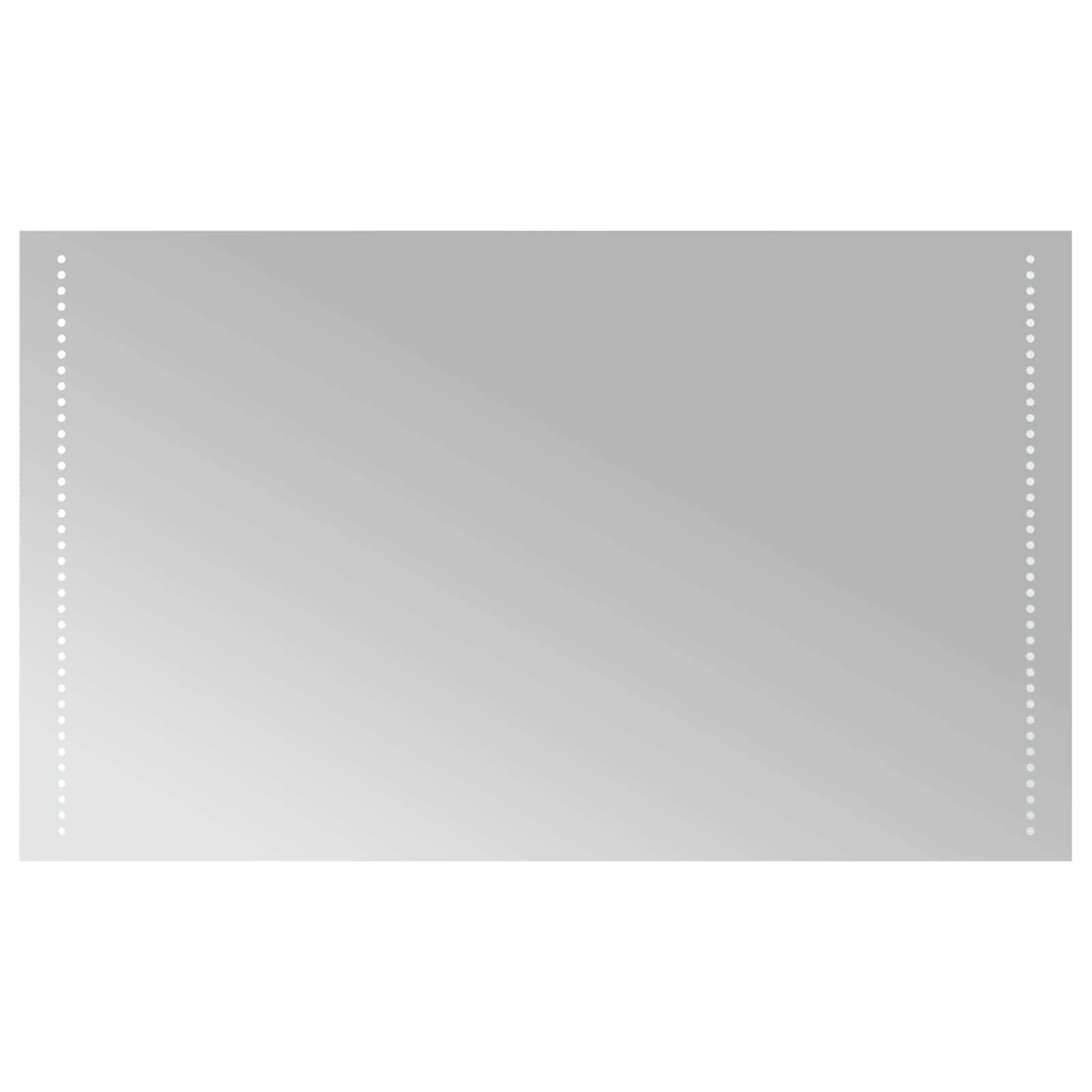 vidaXL LED-Badezimmerspiegel Transparent 100 x 60 cm Gehärtetes Glas
