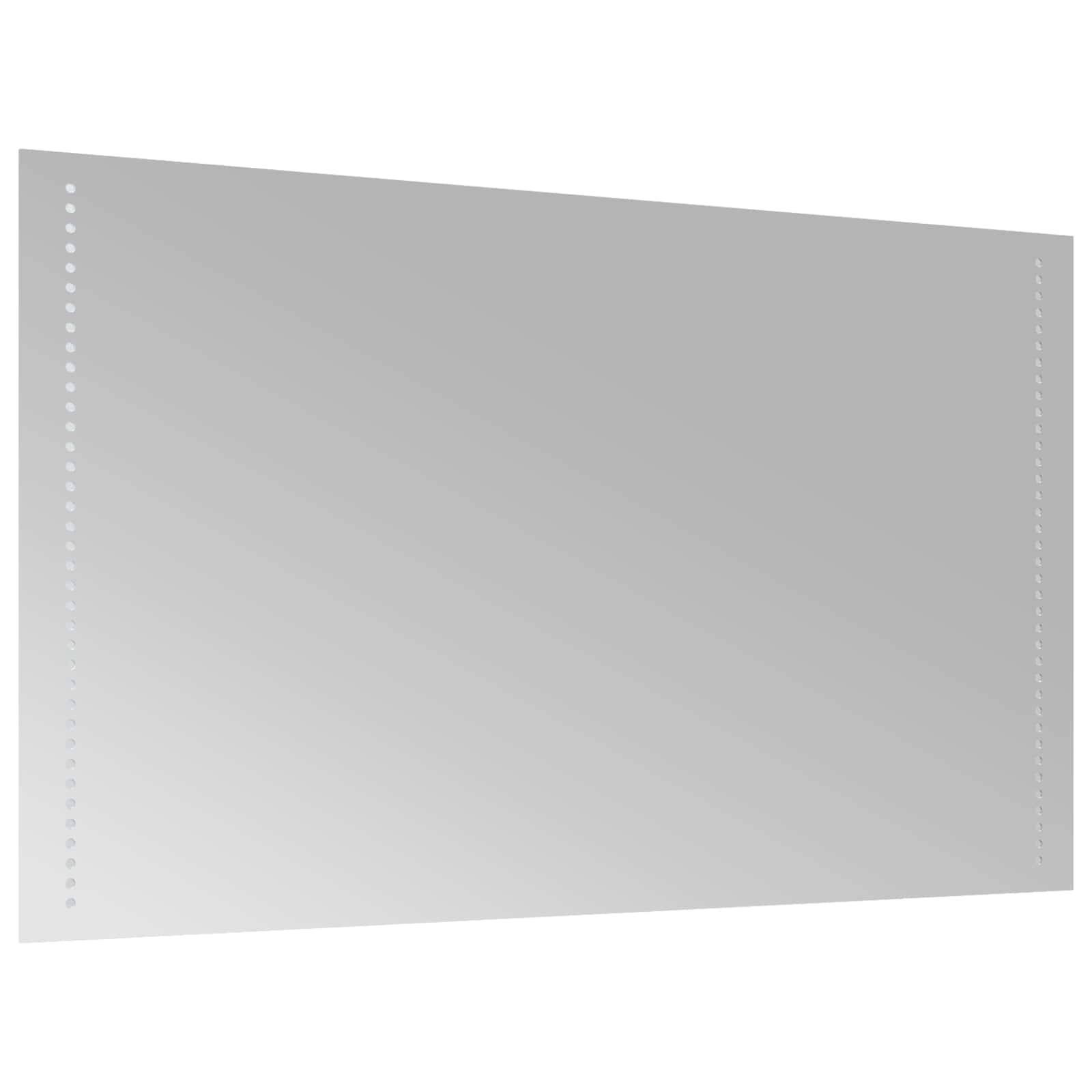 vidaXL LED-Badezimmerspiegel Transparent 100 x 60 cm Gehärtetes Glas