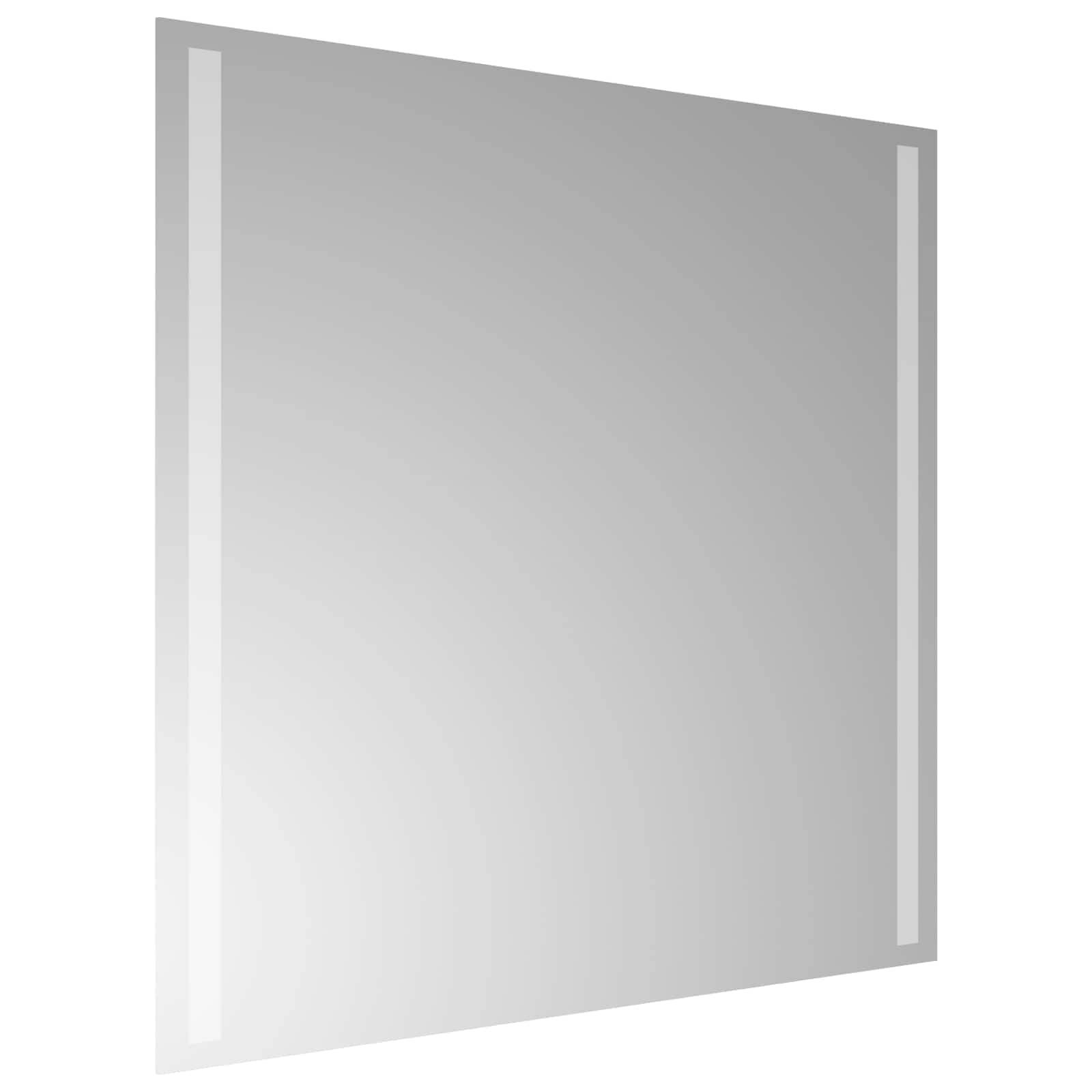 vidaXL LED-Badezimmerspiegel Transparent 60 x 60 cm Gehärtetes Glas