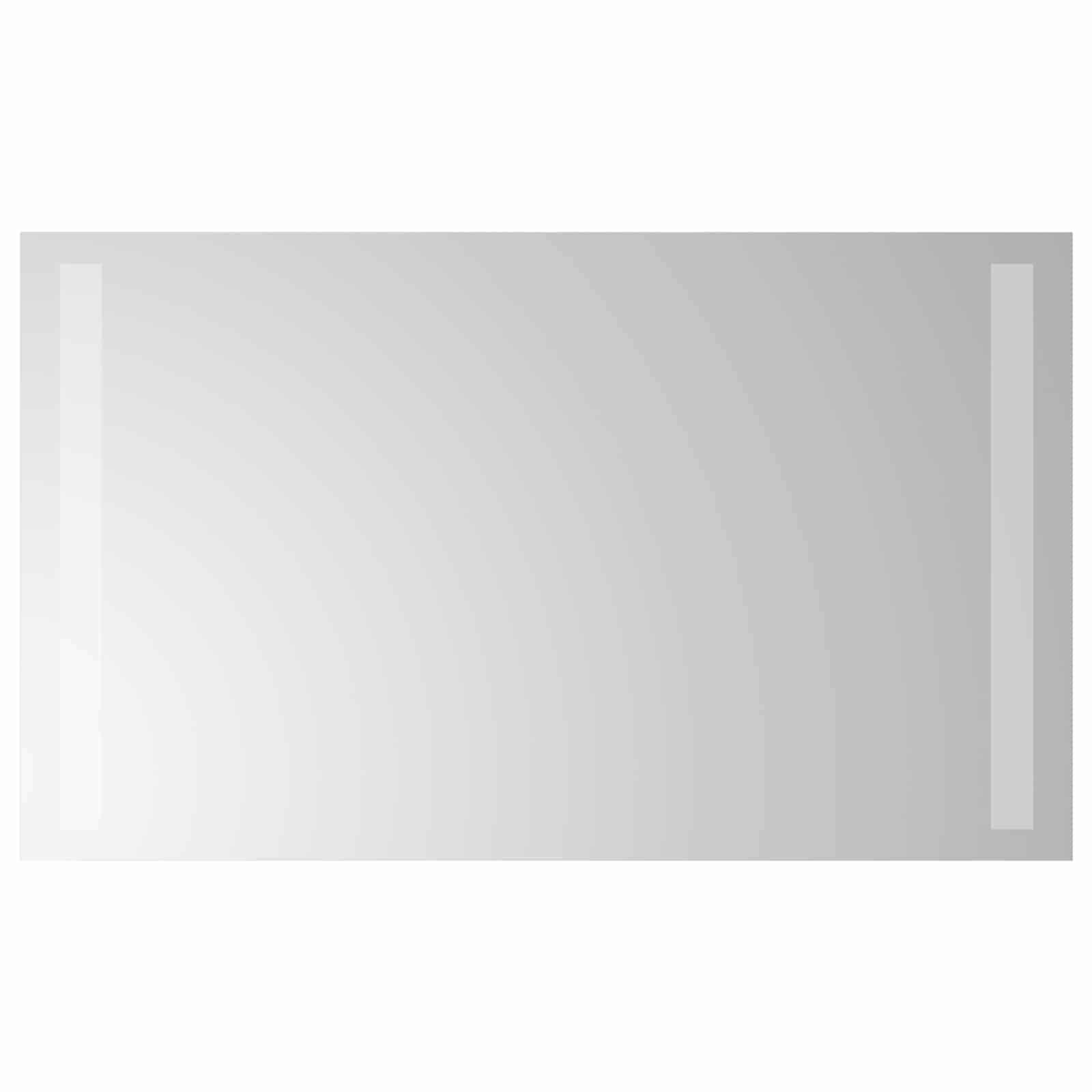 vidaXL LED-Badezimmerspiegel Transparent 60 x 30 cm Gehärtetes Glas