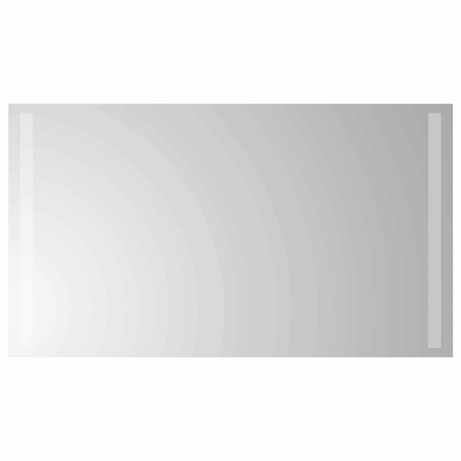 vidaXL LED-Badezimmerspiegel Transparent 70 x 40 cm Gehärtetes Glas