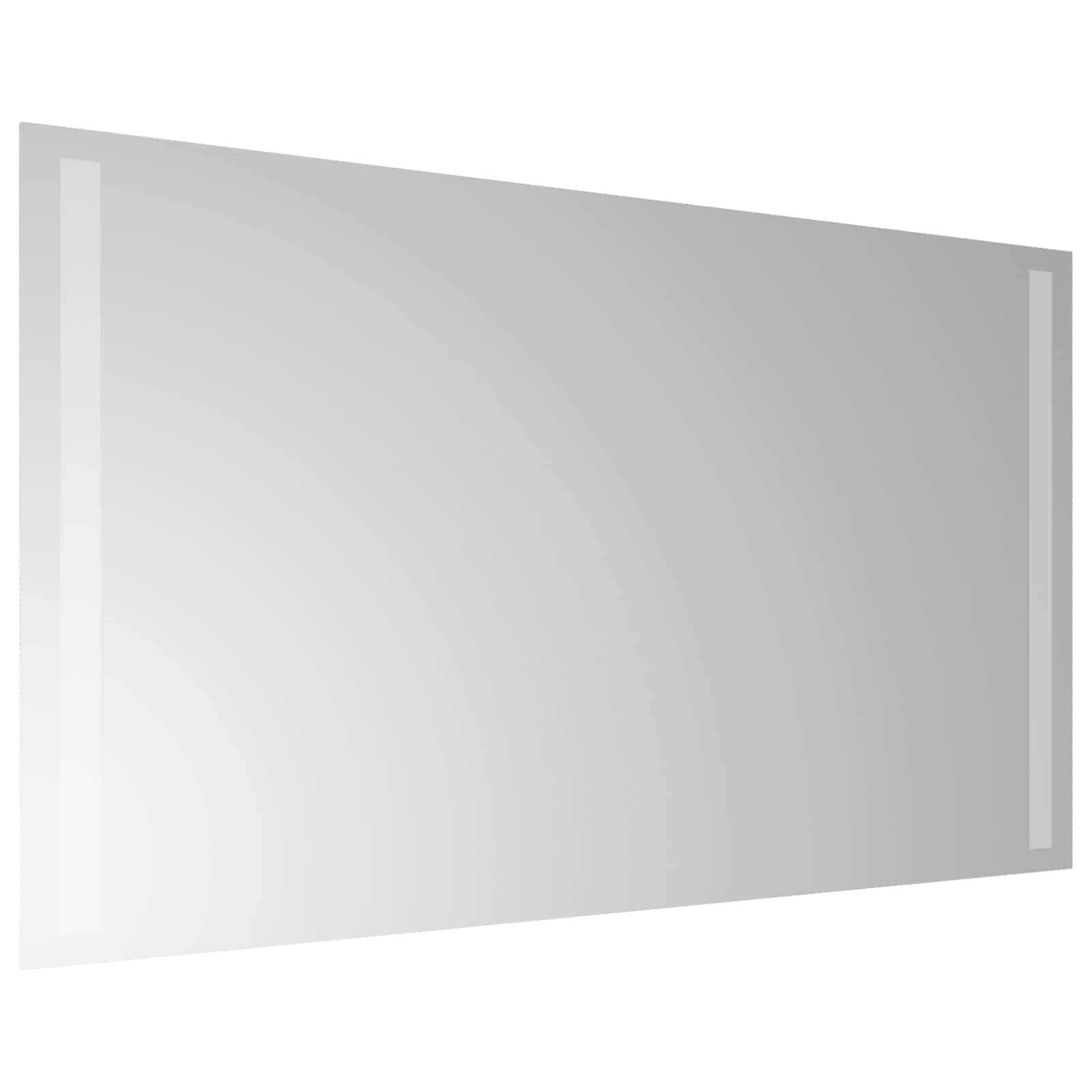vidaXL LED-Badezimmerspiegel Transparent 70 x 40 cm Gehärtetes Glas
