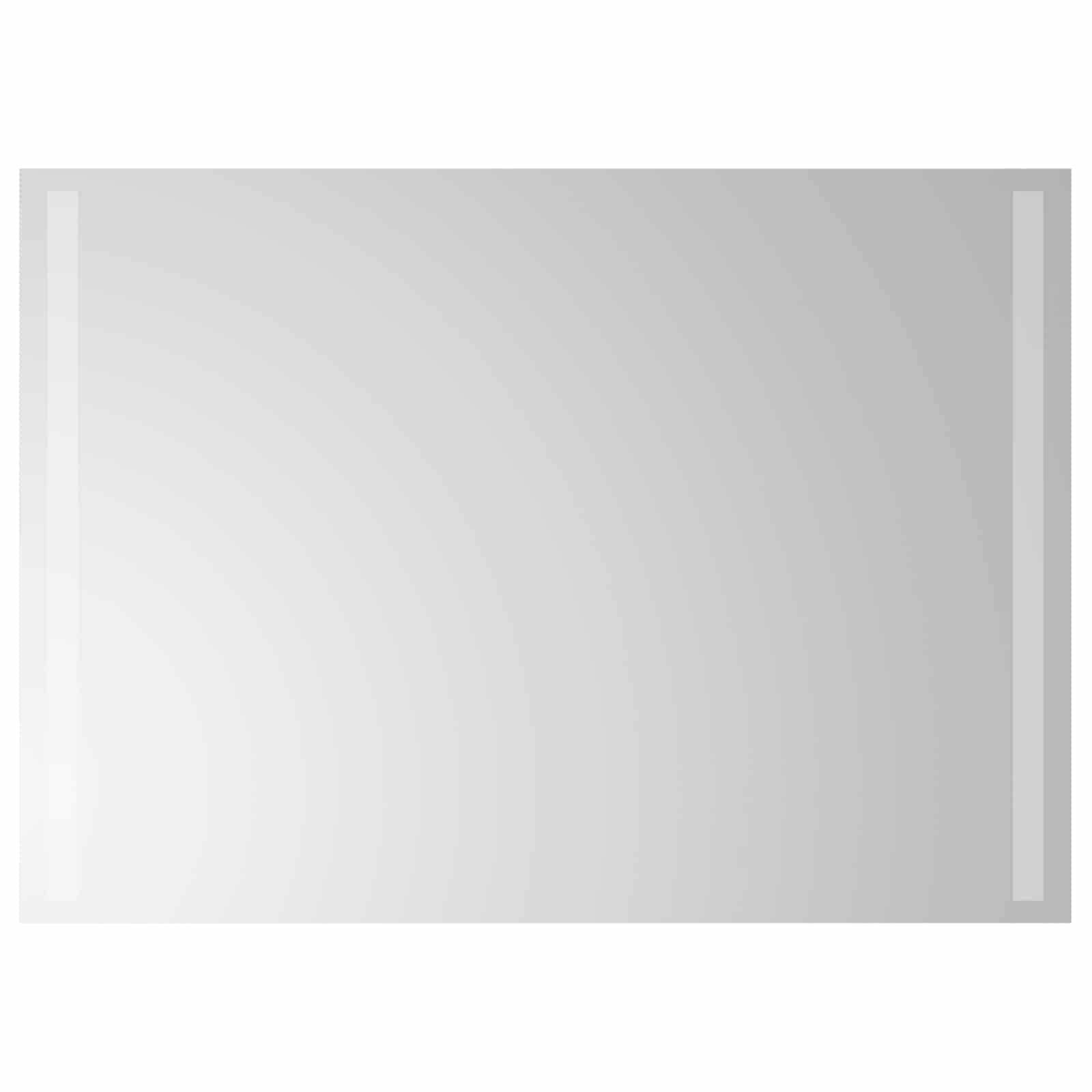 vidaXL LED-Badezimmerspiegel Transparent 70 x 50 cm Gehärtetes Glas