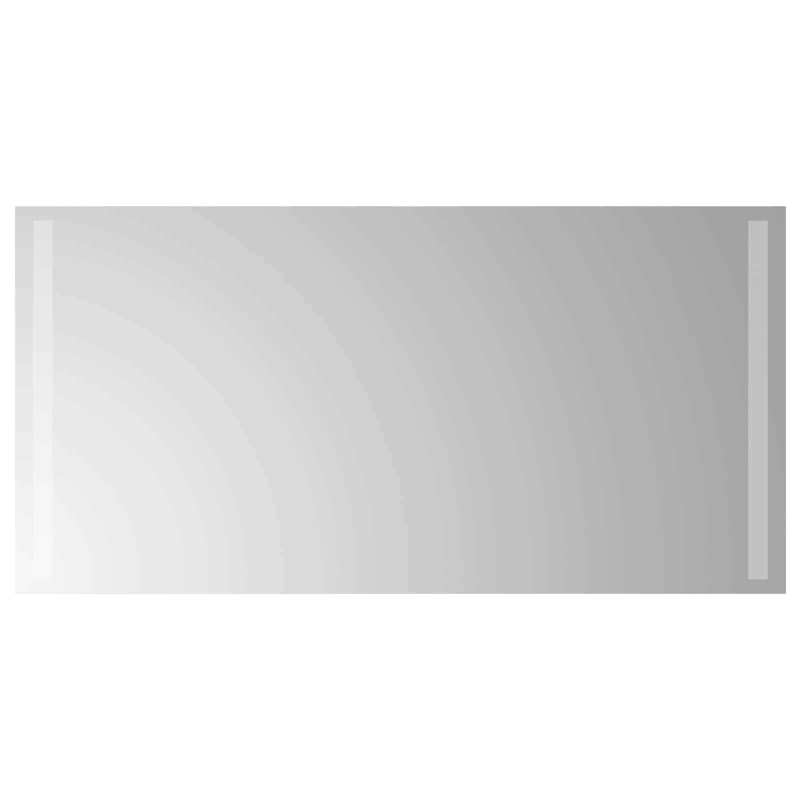vidaXL LED-Badezimmerspiegel Transparent 80 x 40 cm Gehärtetes Glas