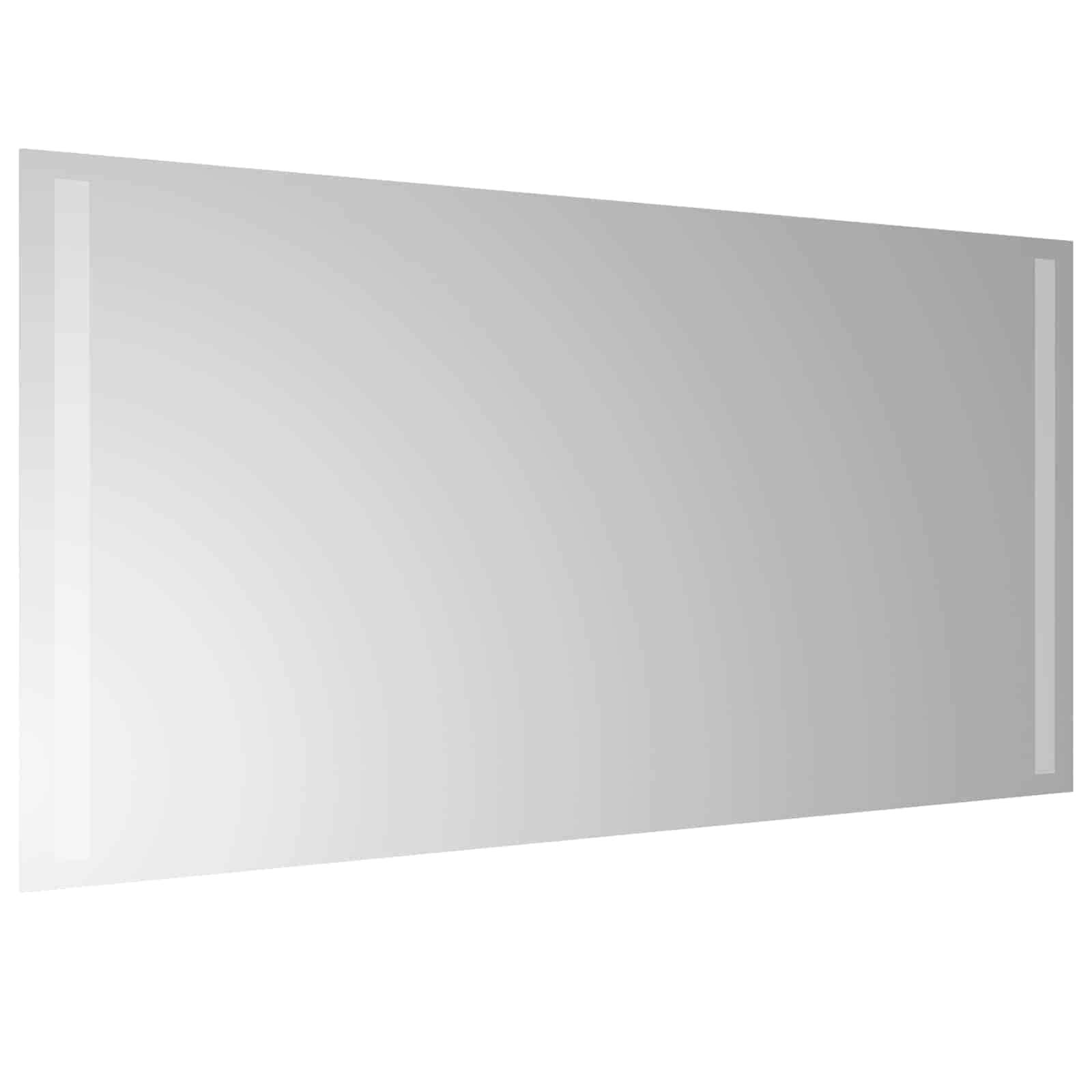 vidaXL LED-Badezimmerspiegel Transparent 80 x 40 cm Gehärtetes Glas