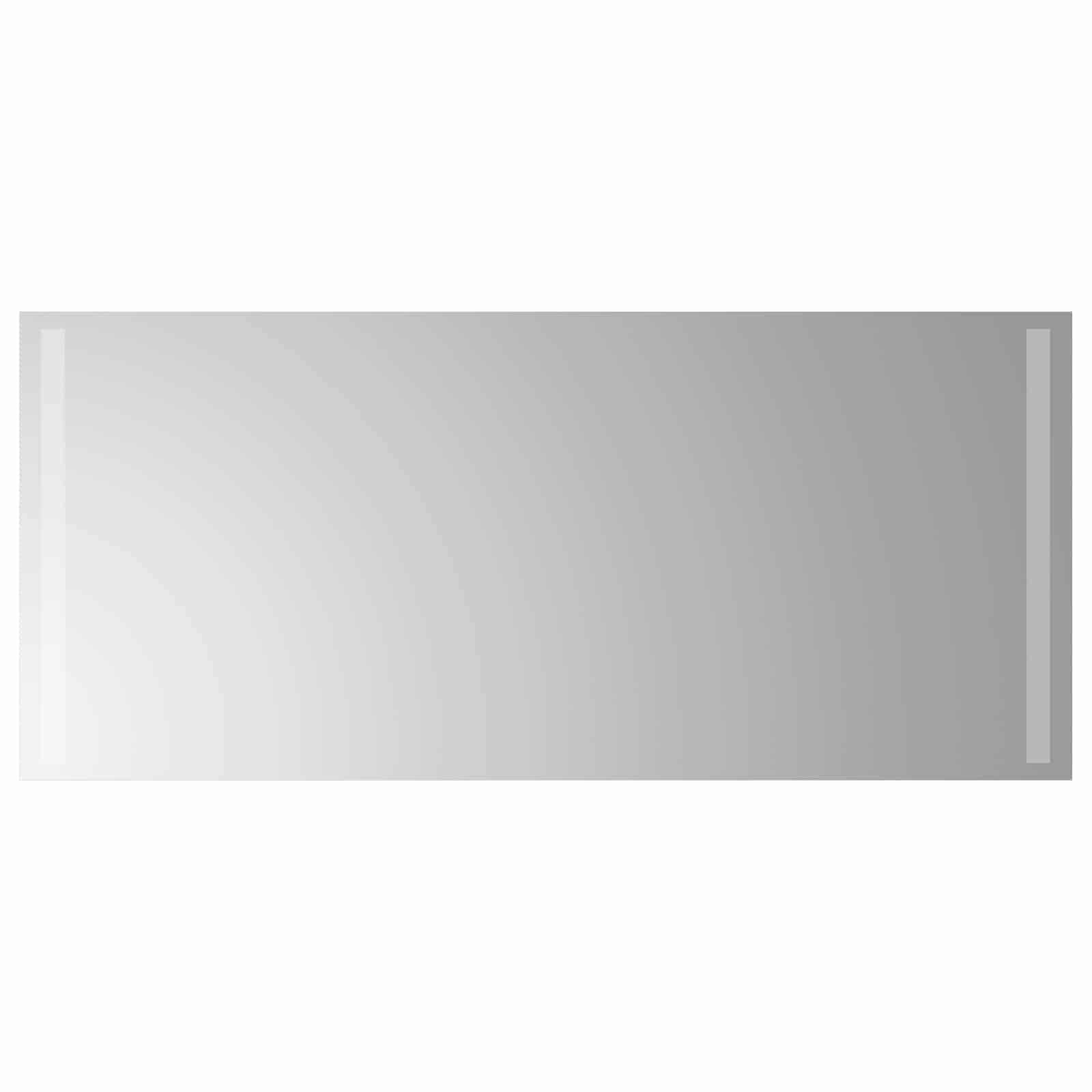 vidaXL LED-Badezimmerspiegel Transparent 90 x 40 cm Gehärtetes Glas