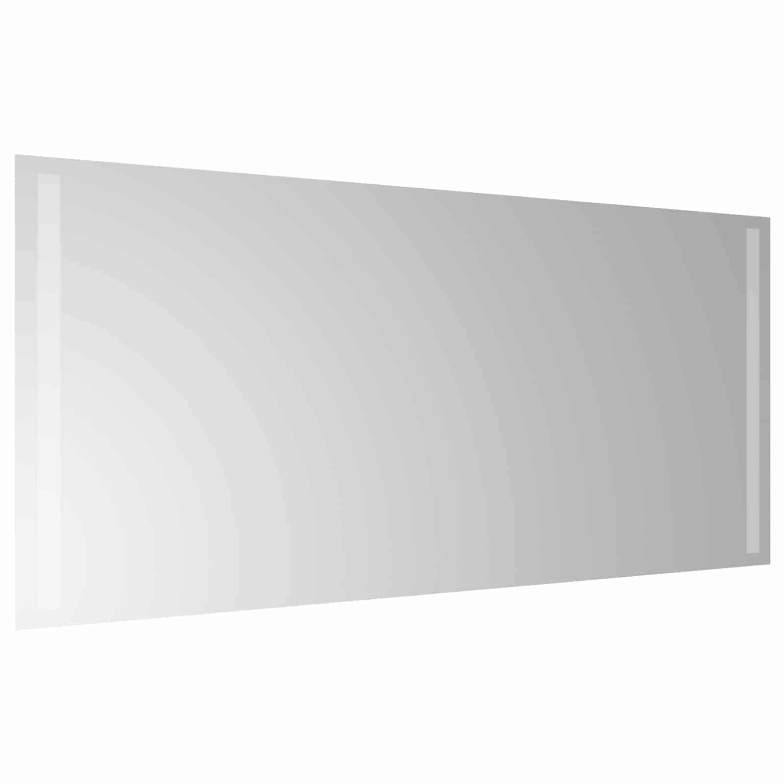 vidaXL LED-Badezimmerspiegel Transparent 90 x 40 cm Gehärtetes Glas