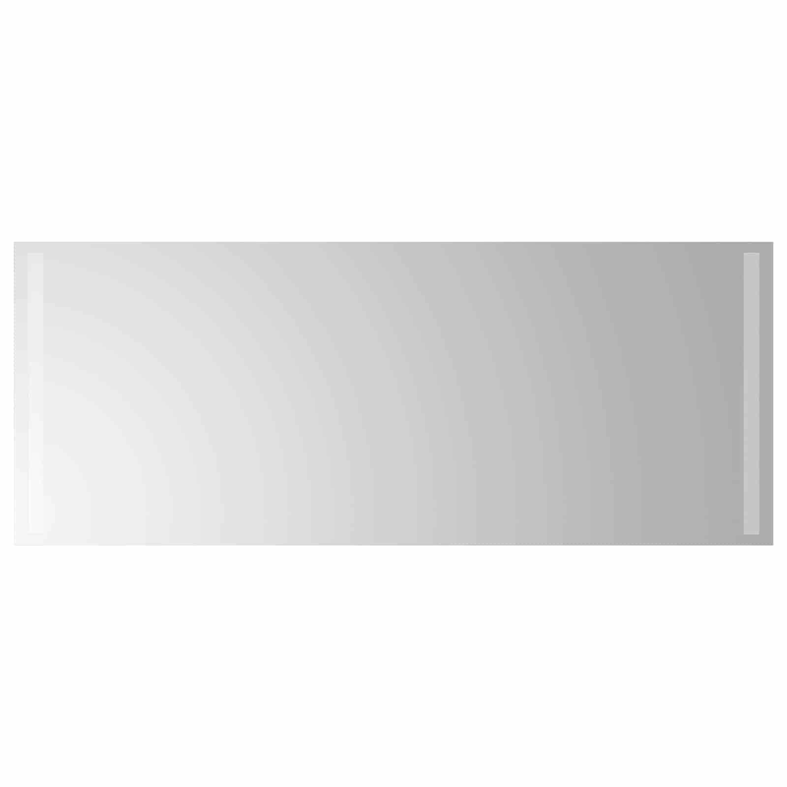 vidaXL LED-Badezimmerspiegel Transparent 100 x 40 cm Gehärtetes Glas