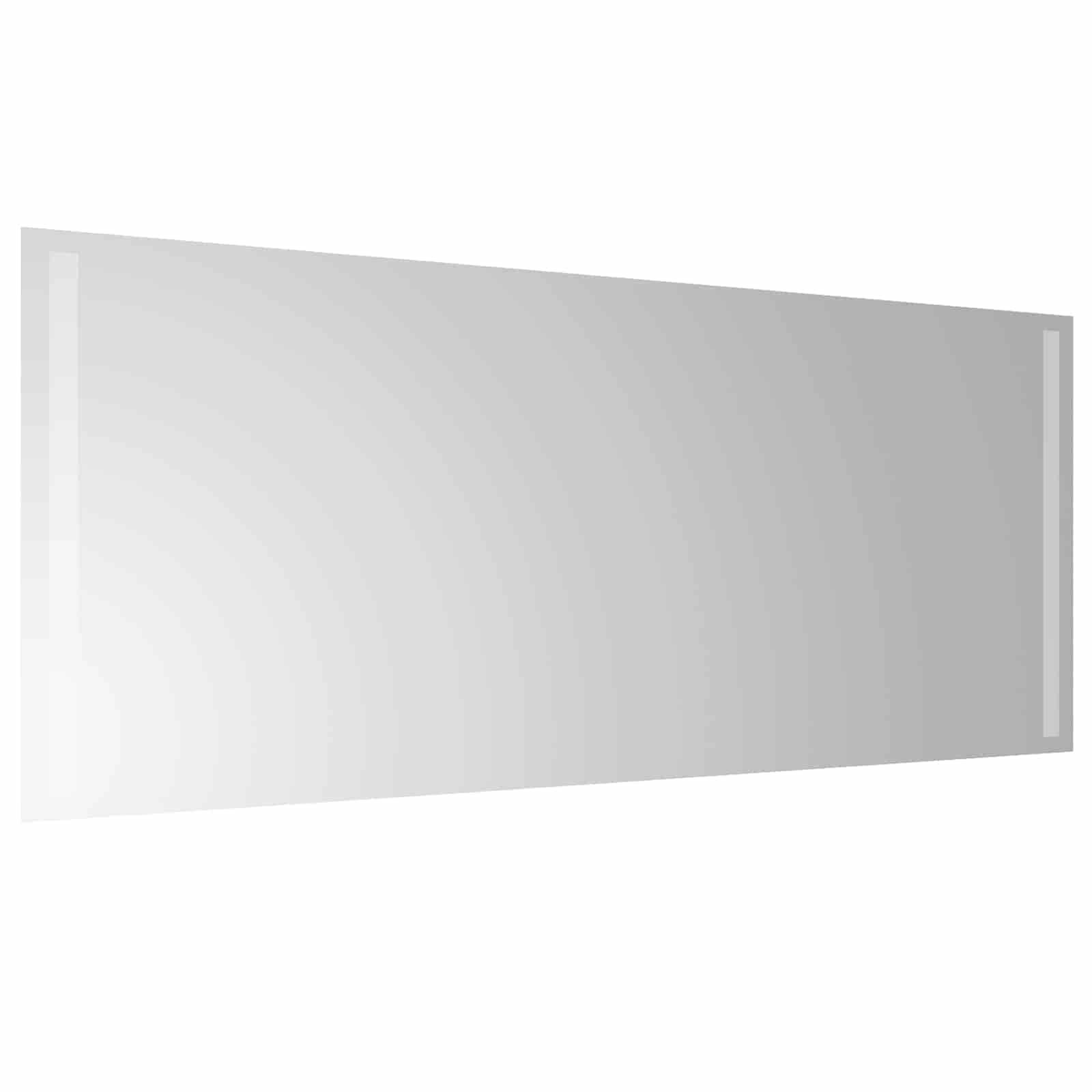 vidaXL LED-Badezimmerspiegel Transparent 100 x 40 cm Gehärtetes Glas