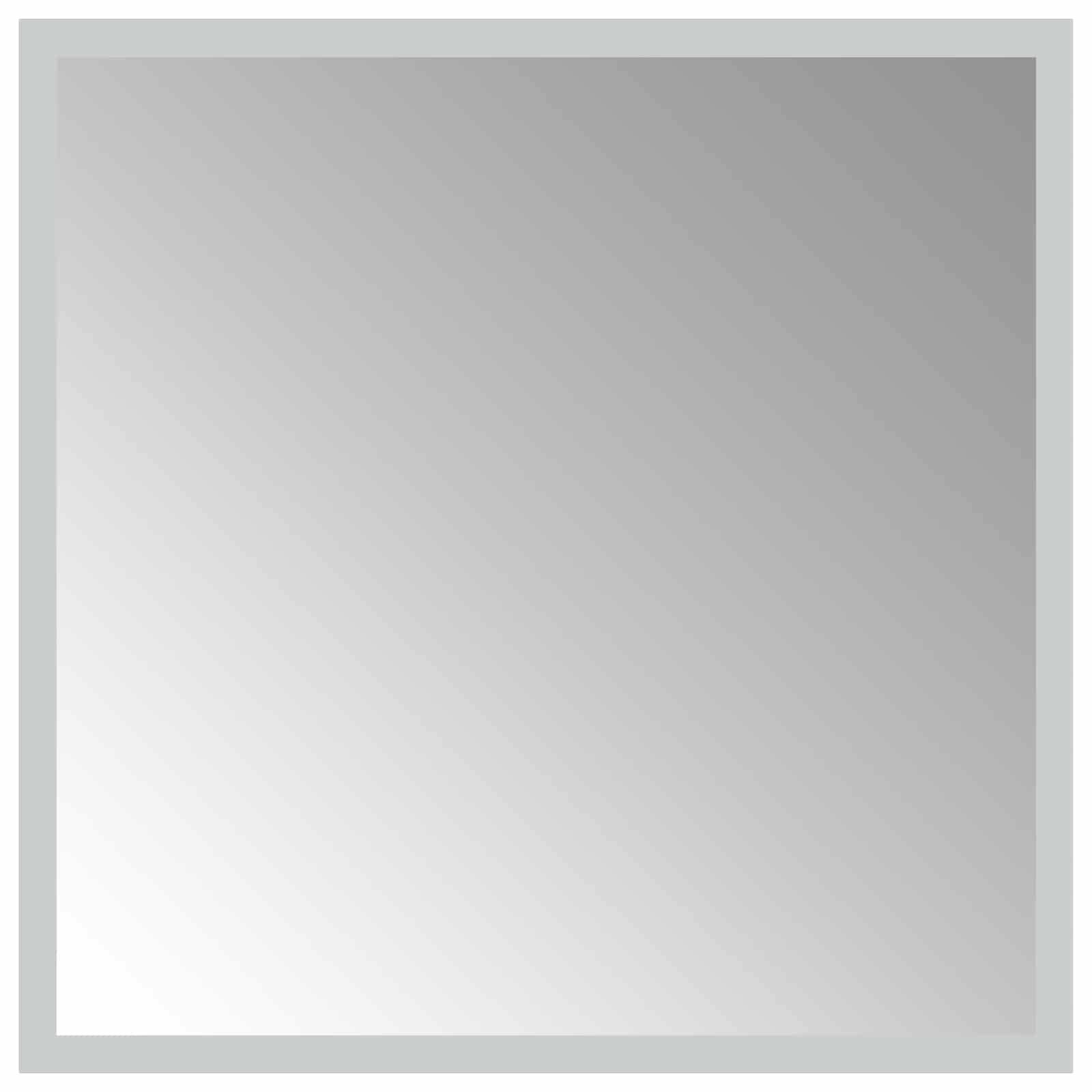 vidaXL LED-Badezimmerspiegel Transparent 40 x 40 cm Gehärtetes Glas