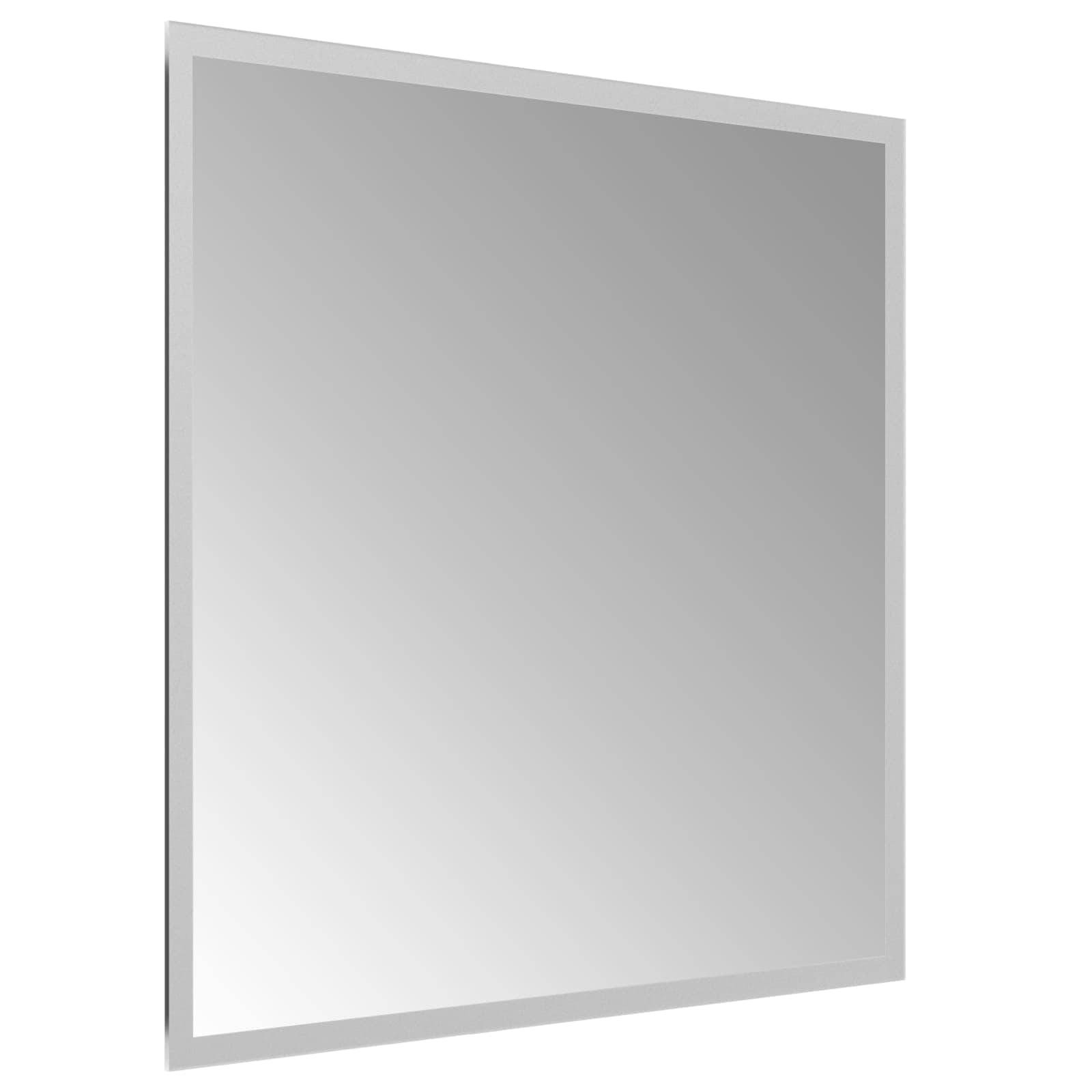 vidaXL LED-Badezimmerspiegel Transparent 50 x 50 cm Gehärtetes Glas