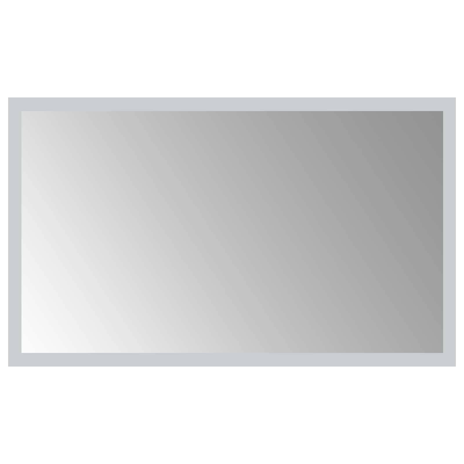 vidaXL LED-Badezimmerspiegel Transparent 50 x 30 cm Gehärtetes Glas