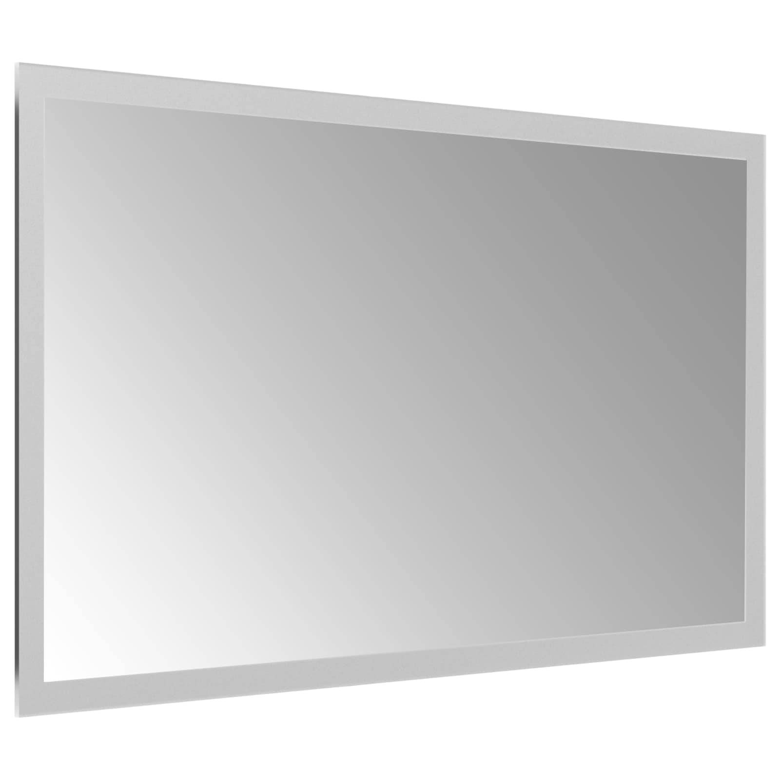 vidaXL LED-Badezimmerspiegel Transparent 50 x 30 cm Gehärtetes Glas