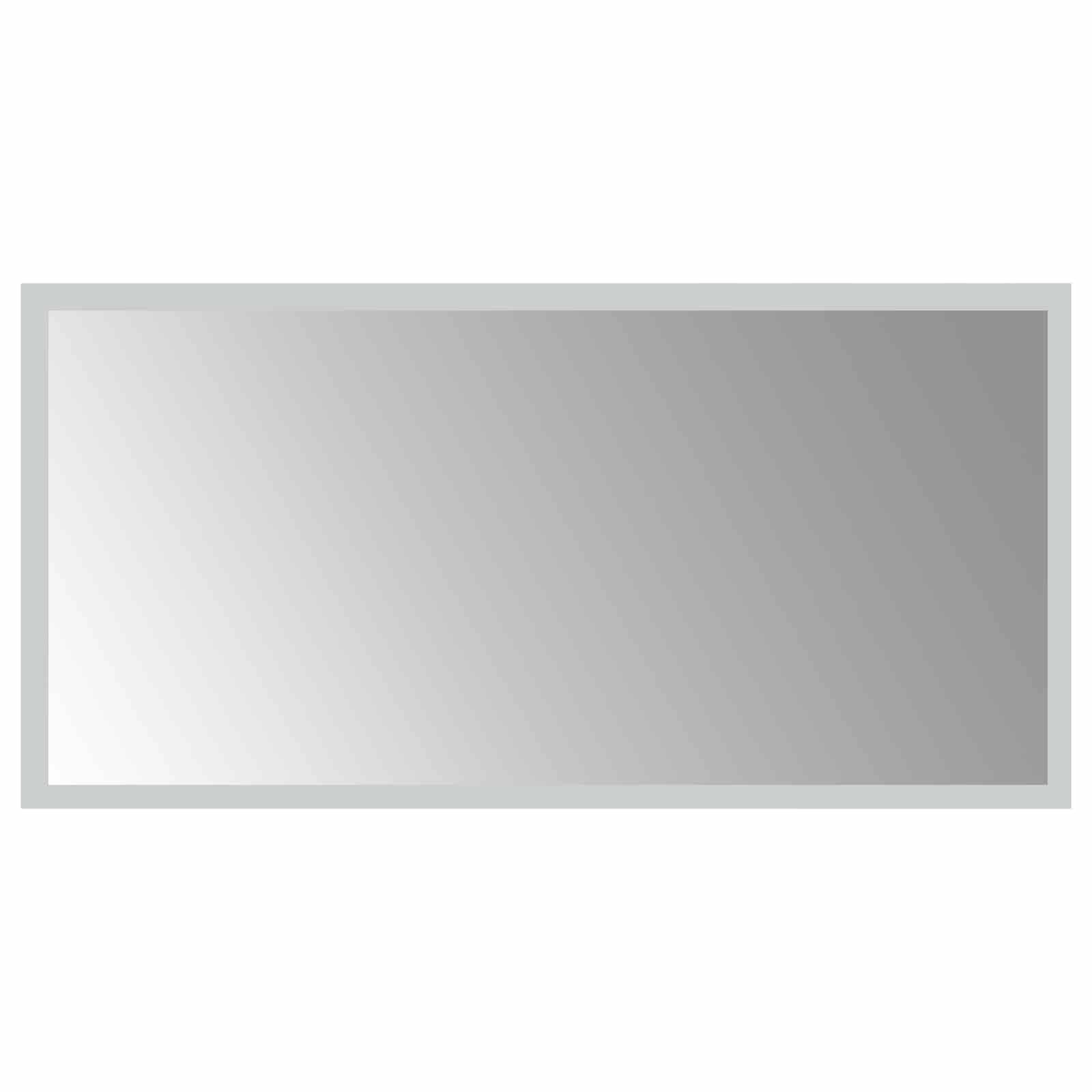 vidaXL LED-Badezimmerspiegel Transparent 60 x 30 cm Gehärtetes Glas