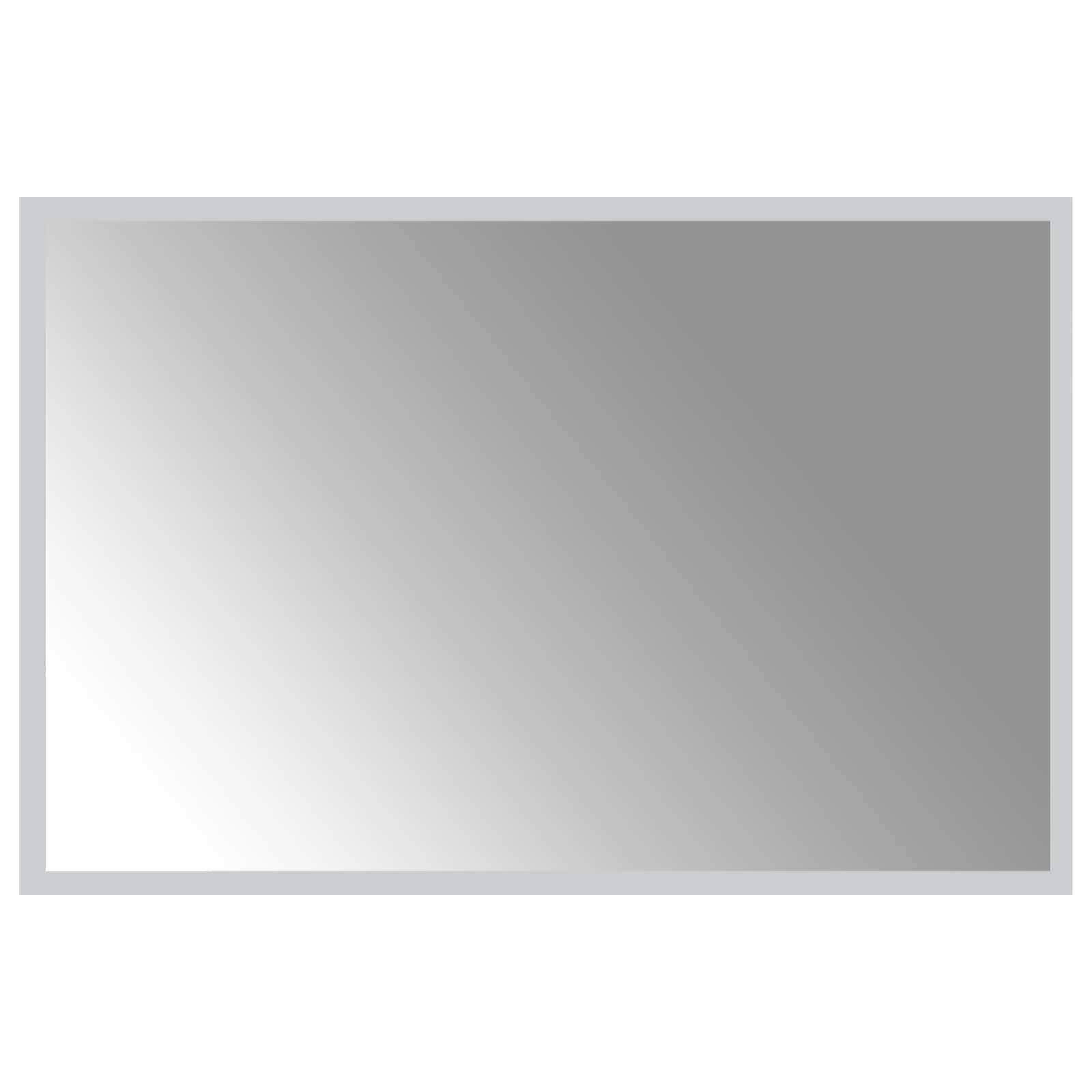 vidaXL LED-Badezimmerspiegel Transparent 60 x 40 cm Gehärtetes Glas