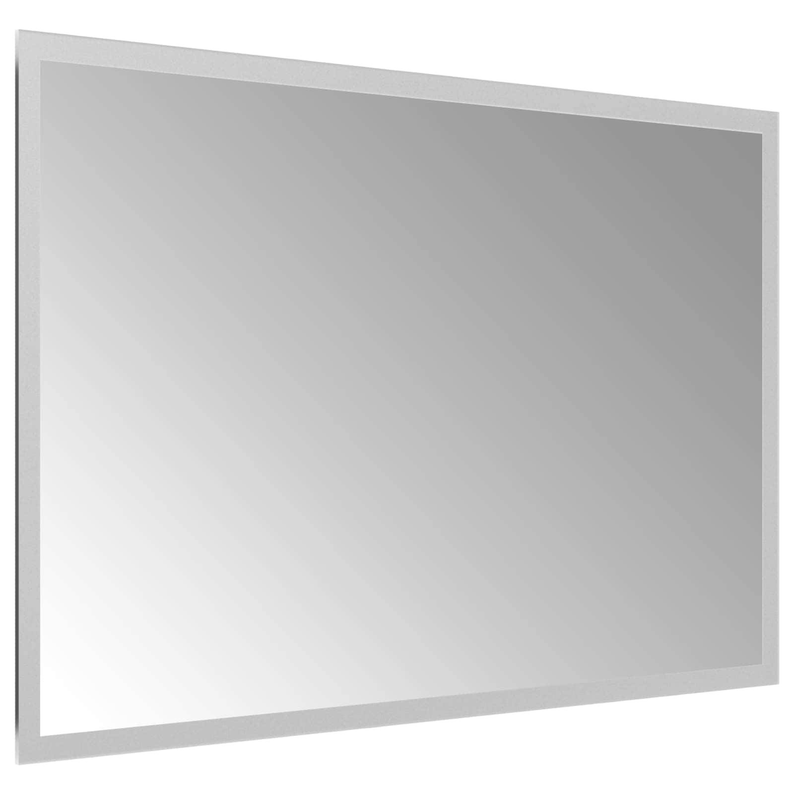 vidaXL LED-Badezimmerspiegel Transparent 60 x 40 cm Gehärtetes Glas