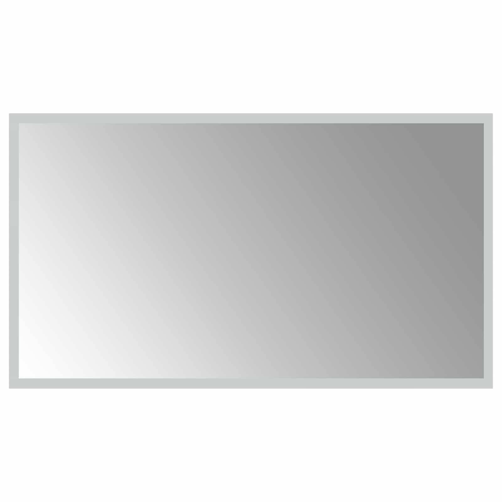 vidaXL LED-Badezimmerspiegel Transparent 70 x 40 cm Gehärtetes Glas