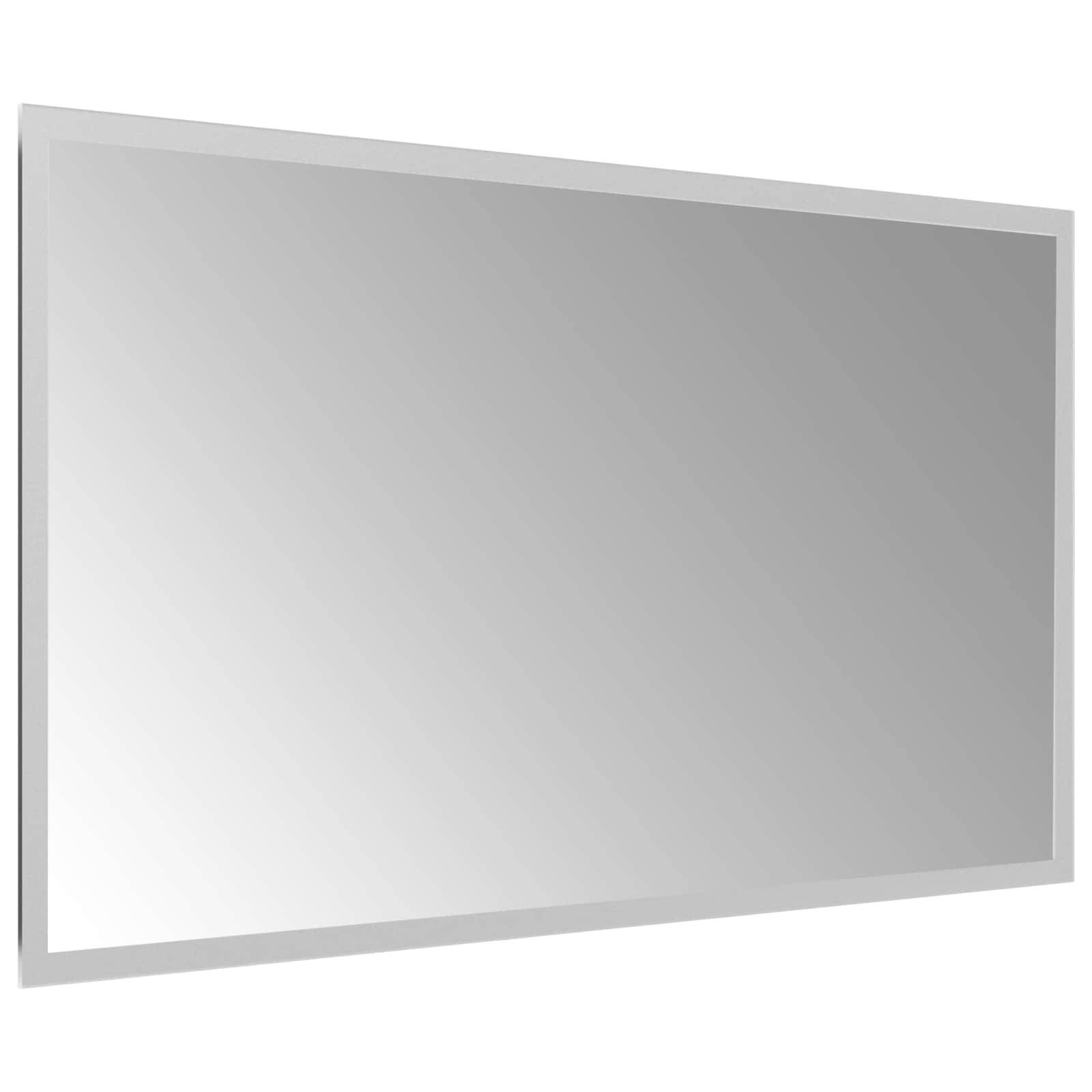 vidaXL LED-Badezimmerspiegel Transparent 70 x 40 cm Gehärtetes Glas