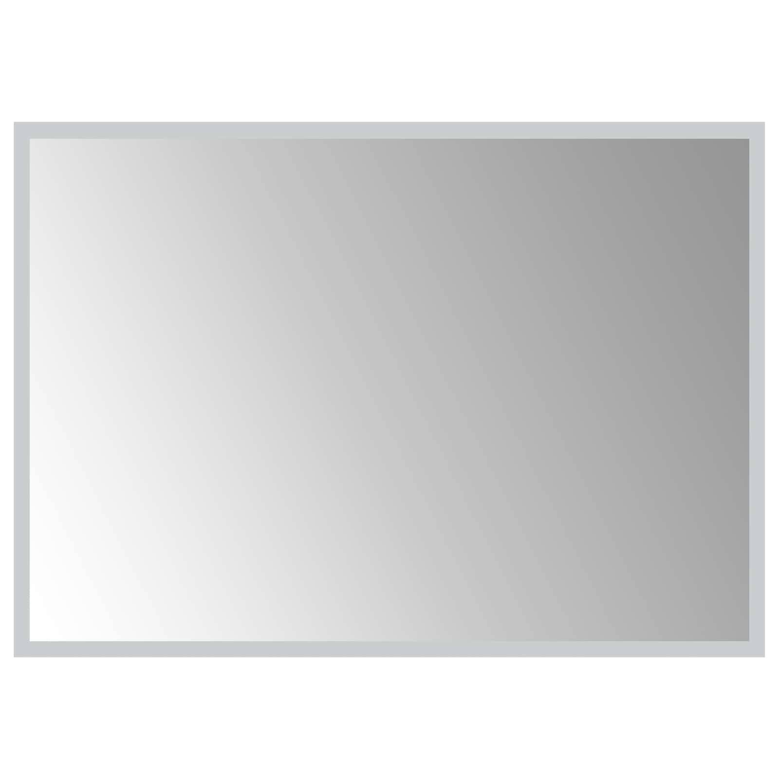 vidaXL LED-Badezimmerspiegel Transparent 70 x 50 cm Gehärtetes Glas