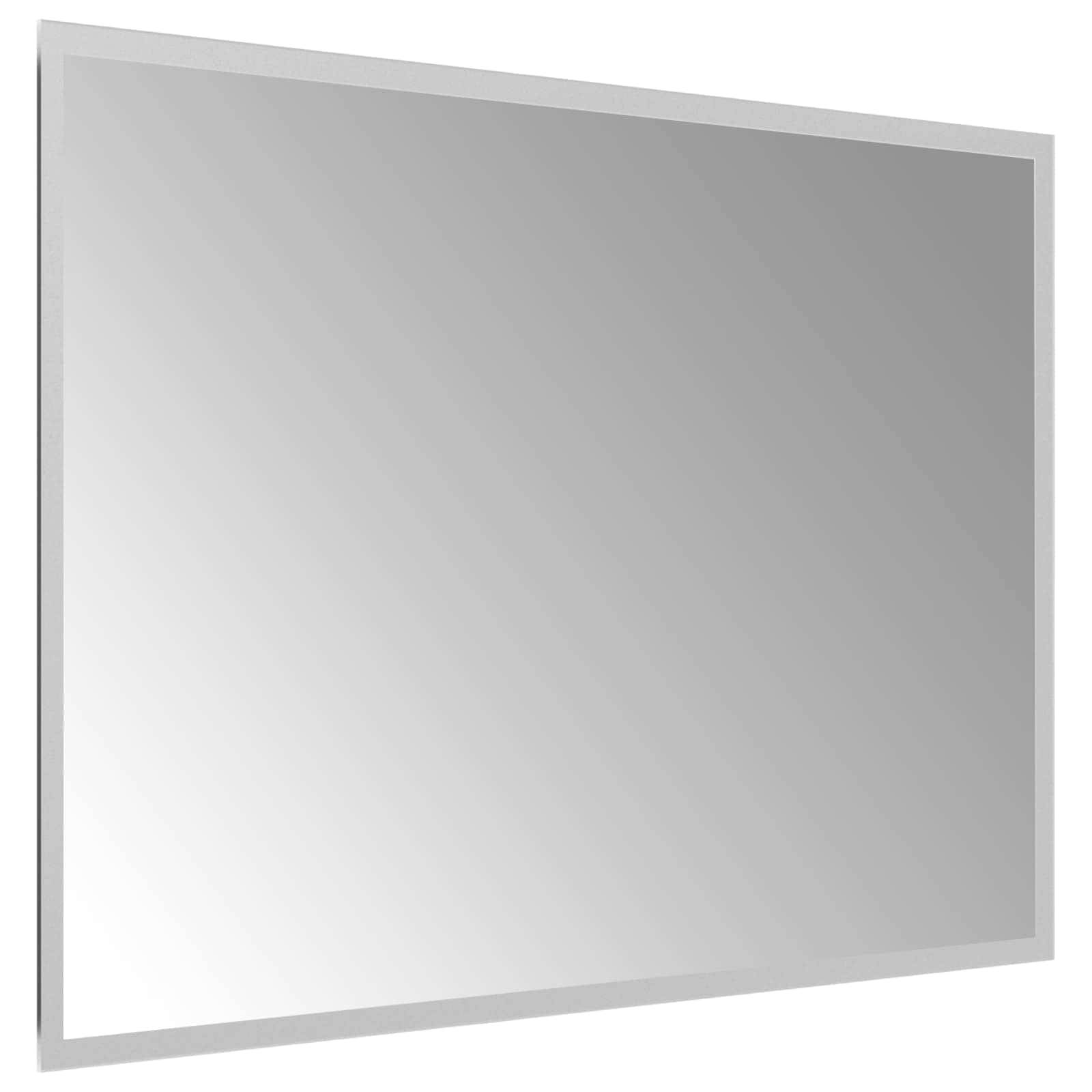 vidaXL LED-Badezimmerspiegel Transparent 70 x 50 cm Gehärtetes Glas