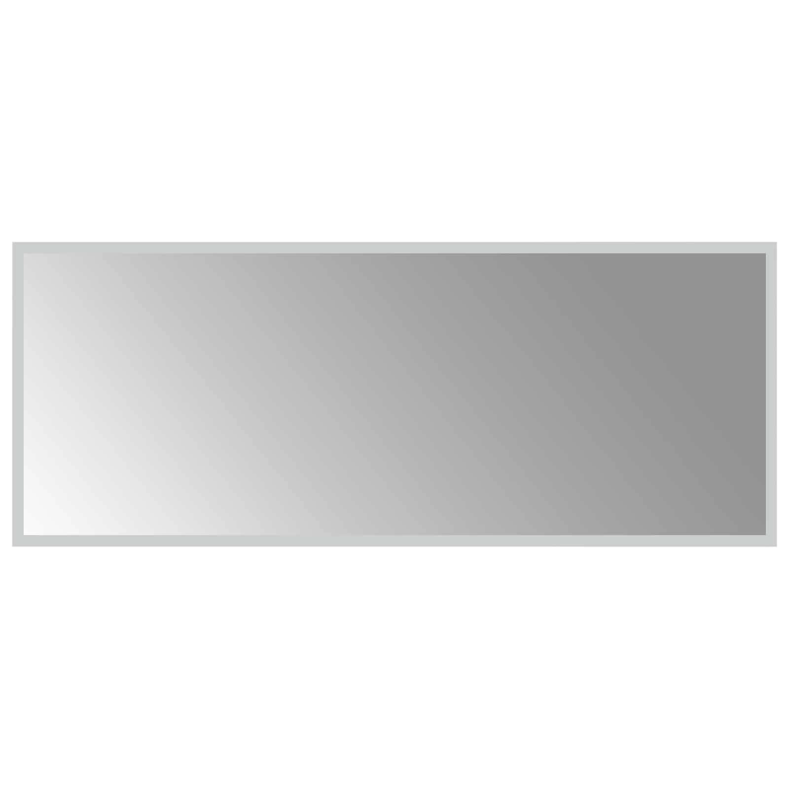 vidaXL LED-Badezimmerspiegel Transparent 100 x 40 cm Gehärtetes Glas