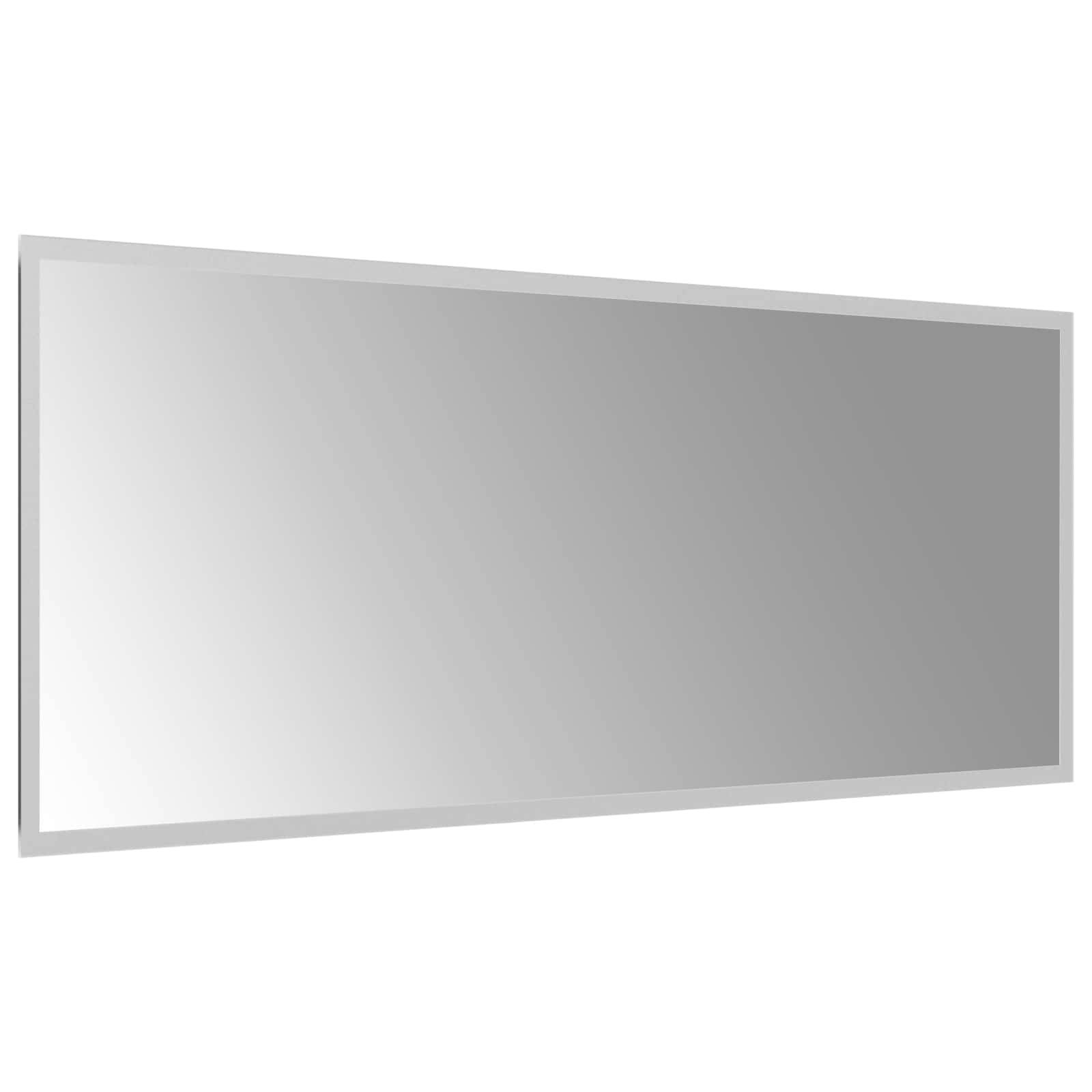 vidaXL LED-Badezimmerspiegel Transparent 100 x 40 cm Gehärtetes Glas