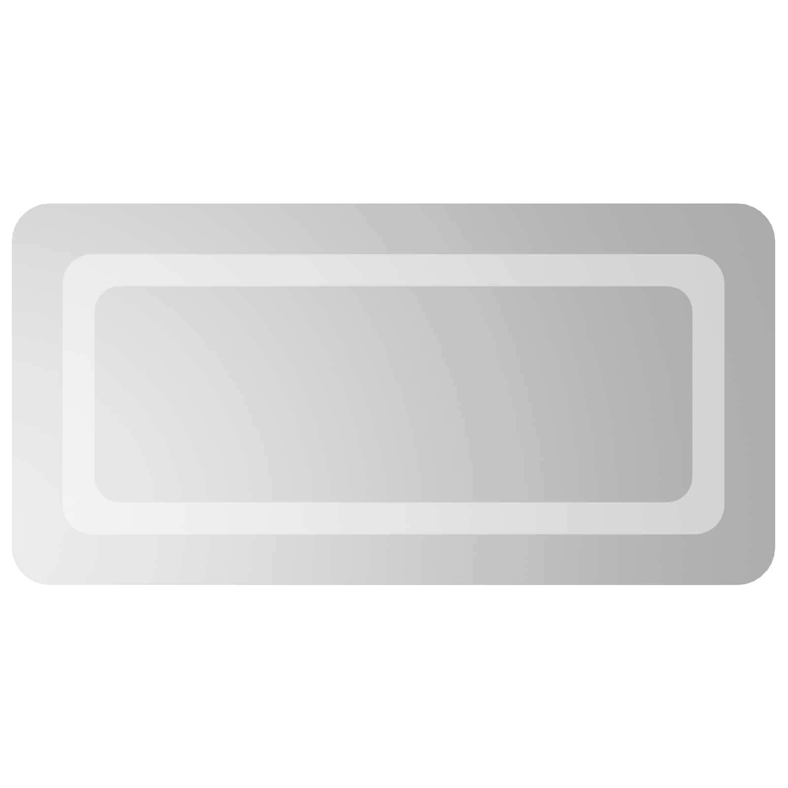 vidaXL LED-Badezimmerspiegel Transparent 60 x 30 cm Gehärtetes Glas