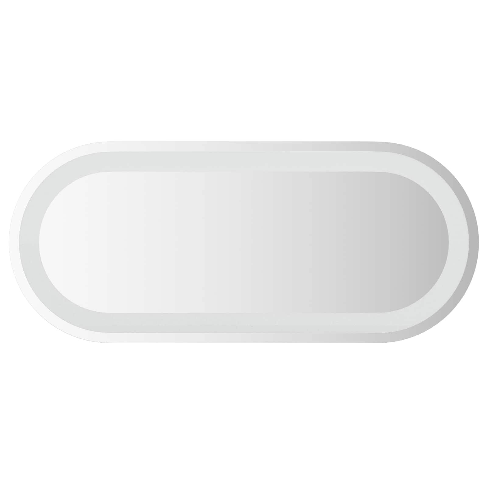 vidaXL LED-Badezimmerspiegel Transparent 70 x 30 cm Gehärtetes Glas