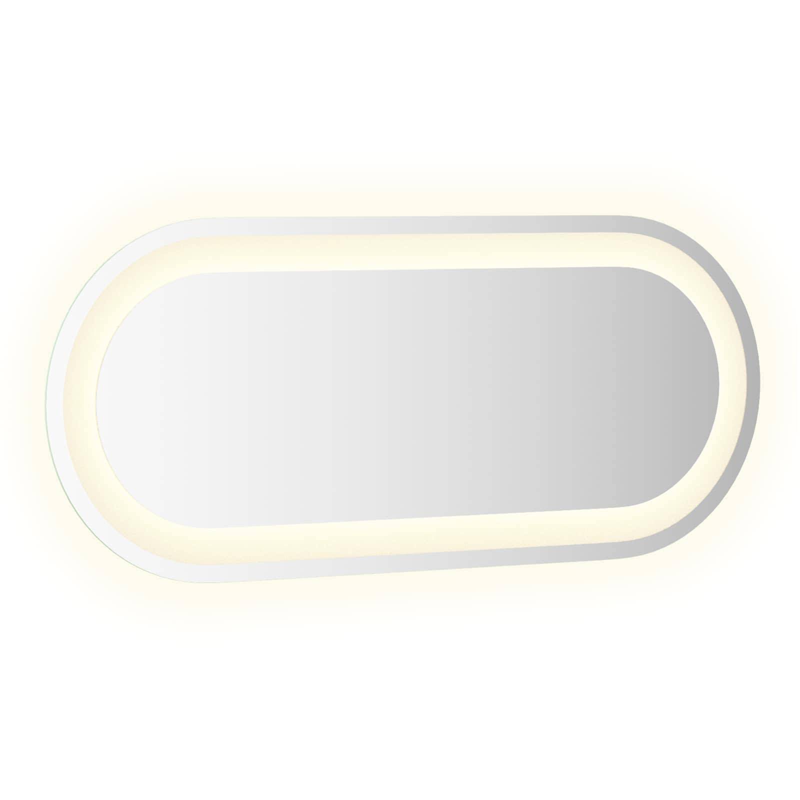 vidaXL LED-Badezimmerspiegel Transparent 70 x 30 cm Gehärtetes Glas