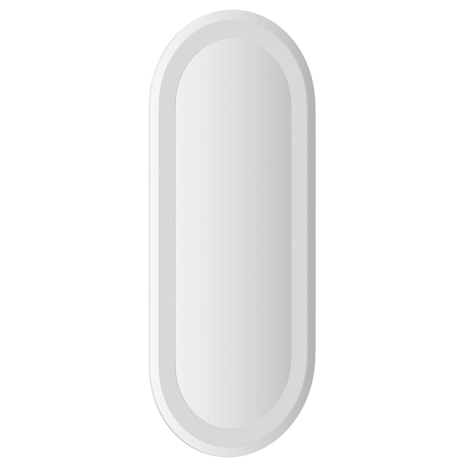 vidaXL LED-Badezimmerspiegel Transparent 70 x 30 cm Gehärtetes Glas