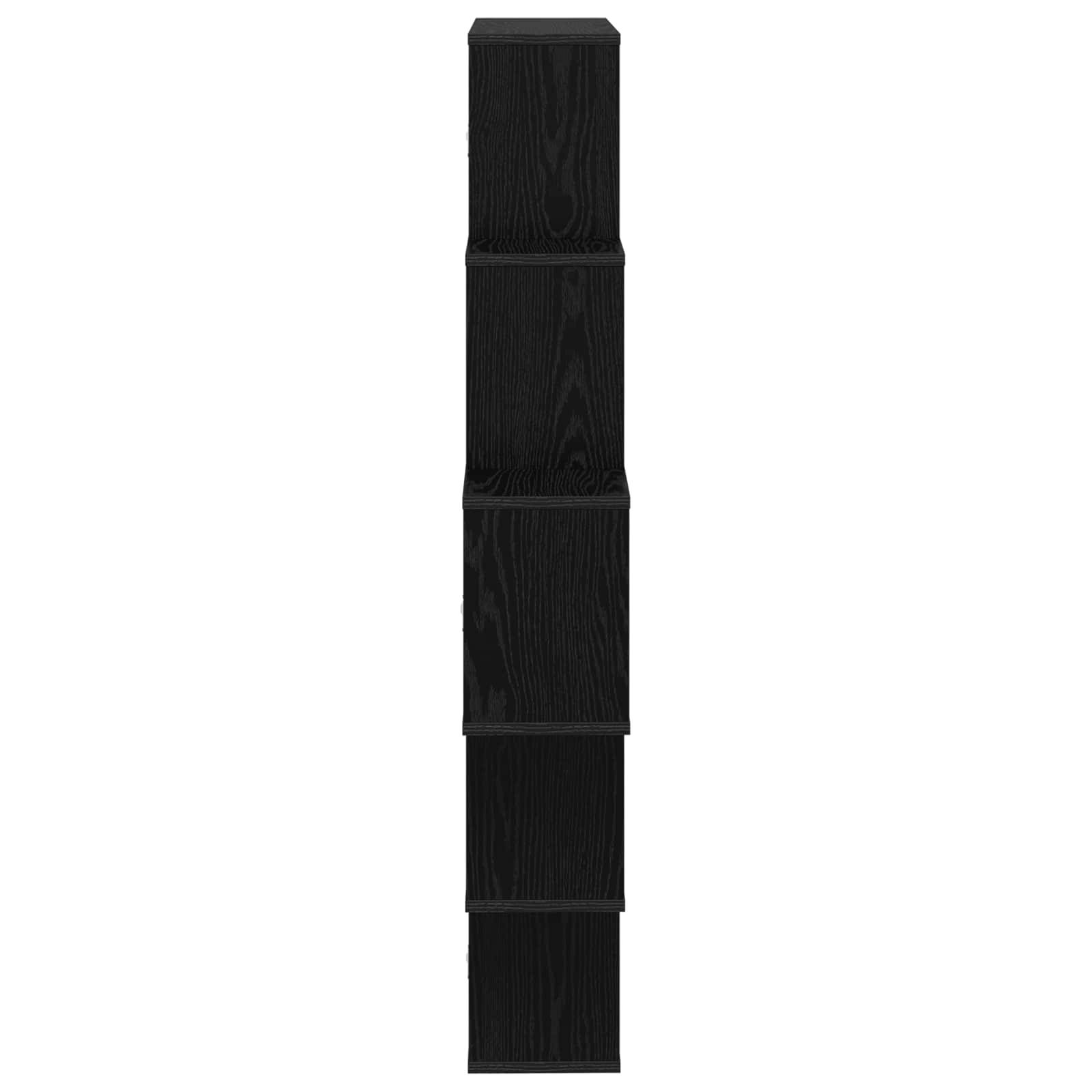 vidaXL Wandregal Schwarze Eiche 120 x 20 x 136 cm Holzwerkstoff