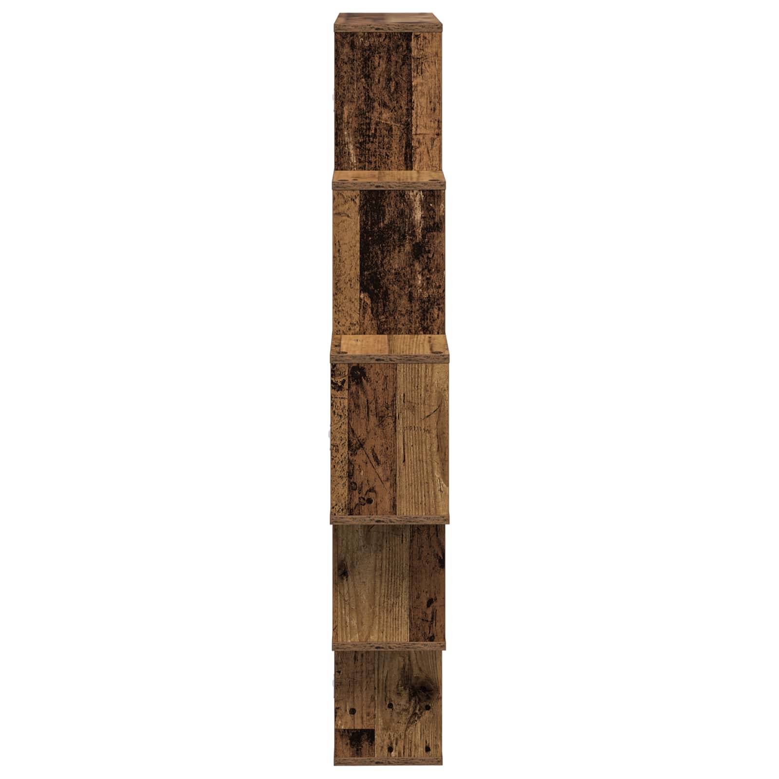 vidaXL Wandregal Altholz 120 x 20 x 136 cm Holzwerkstoff