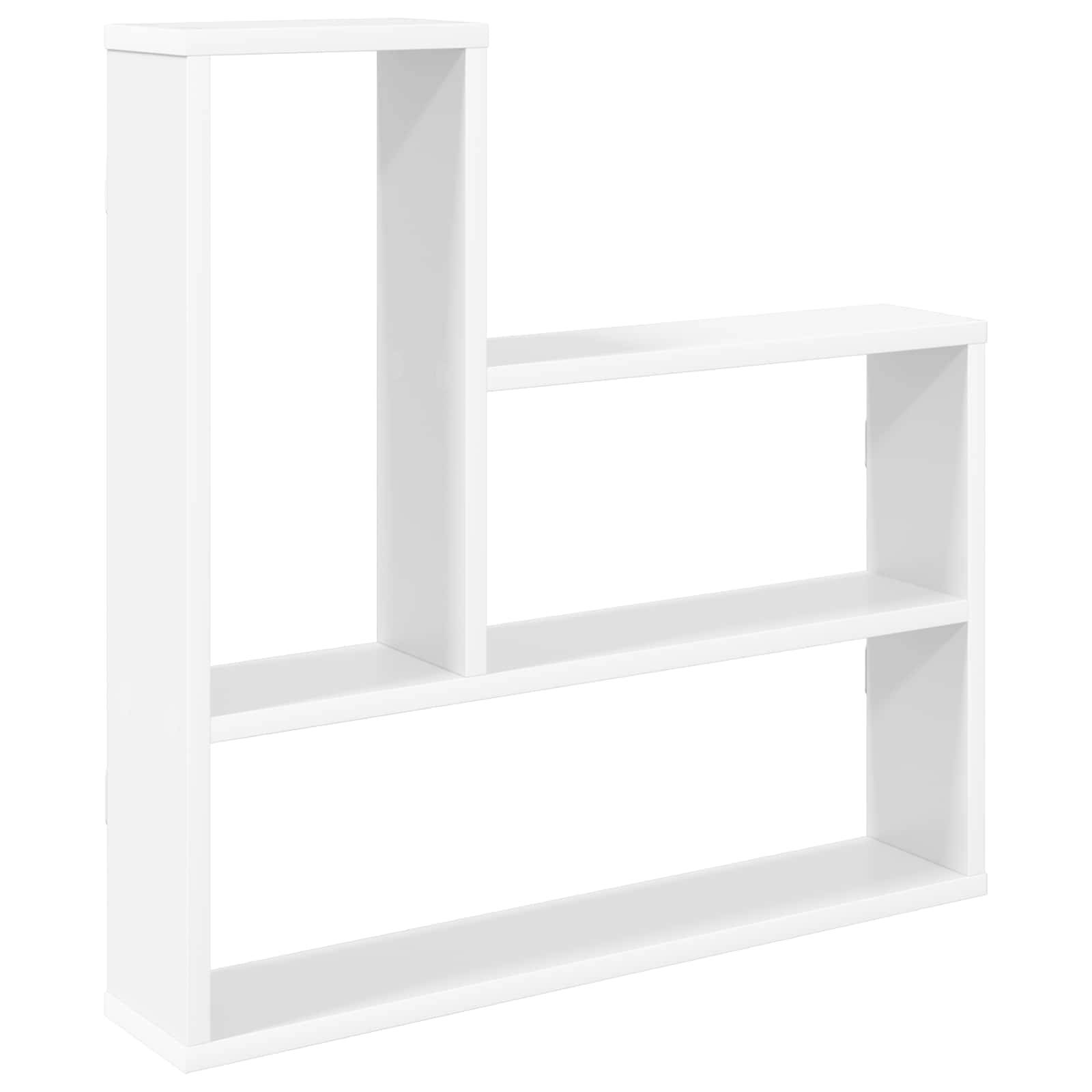vidaXL Wandregal Weiß 60 x 11 x 60 cm Holzwerkstoff