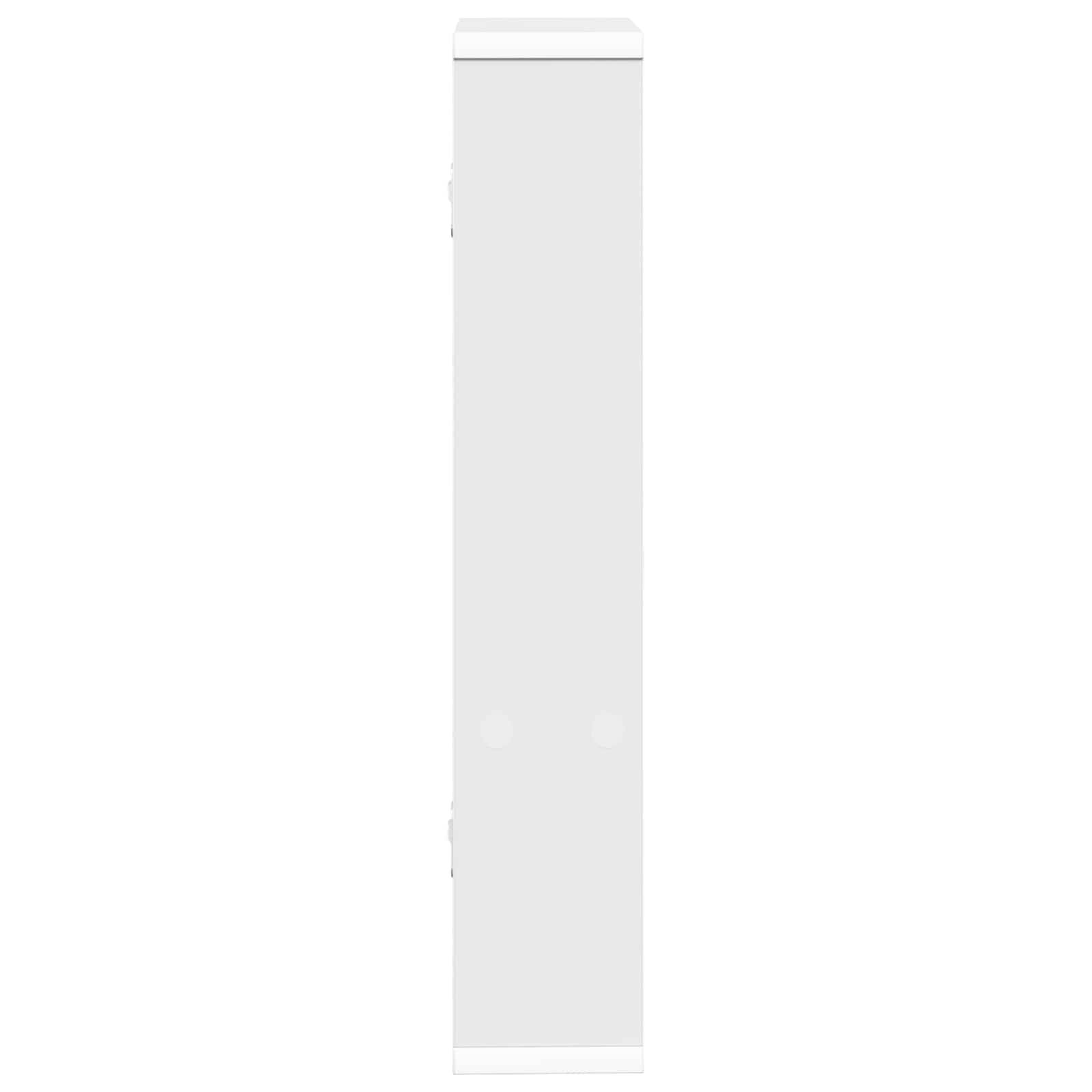 vidaXL Wandregal Weiß 60 x 11 x 60 cm Holzwerkstoff