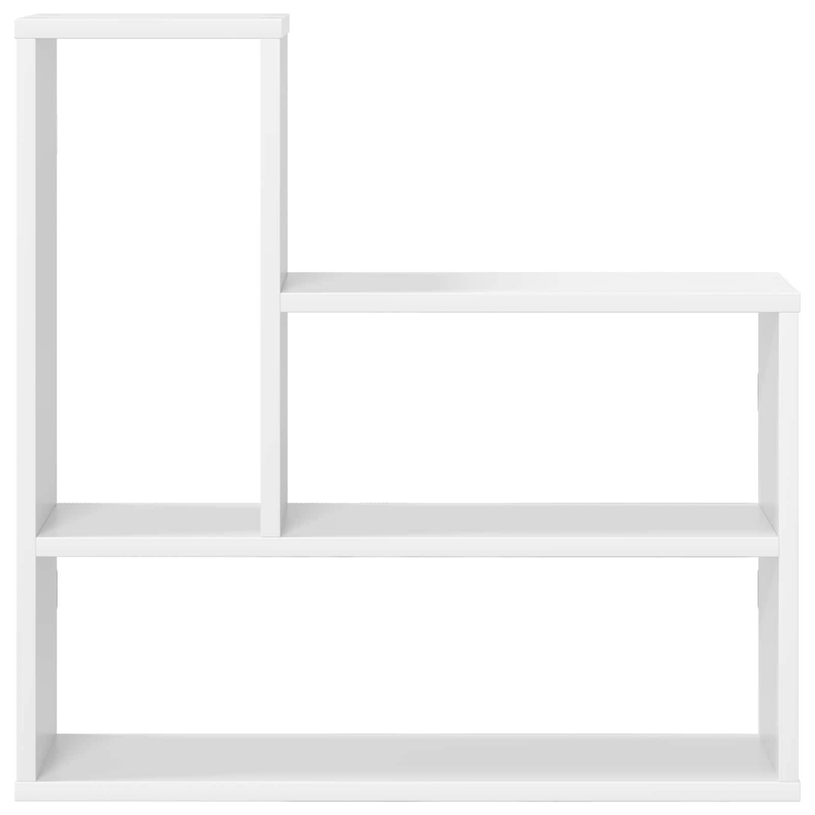 vidaXL Wandregal Weiß 60 x 11 x 60 cm Holzwerkstoff