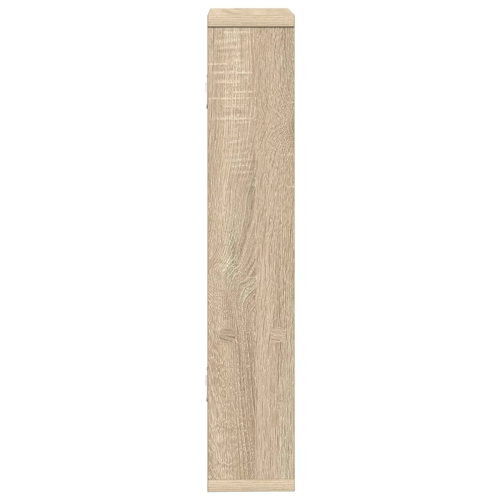 vidaXL Wandregal Sonoma-Eiche 60 x 11 x 60 cm Holzwerkstoff