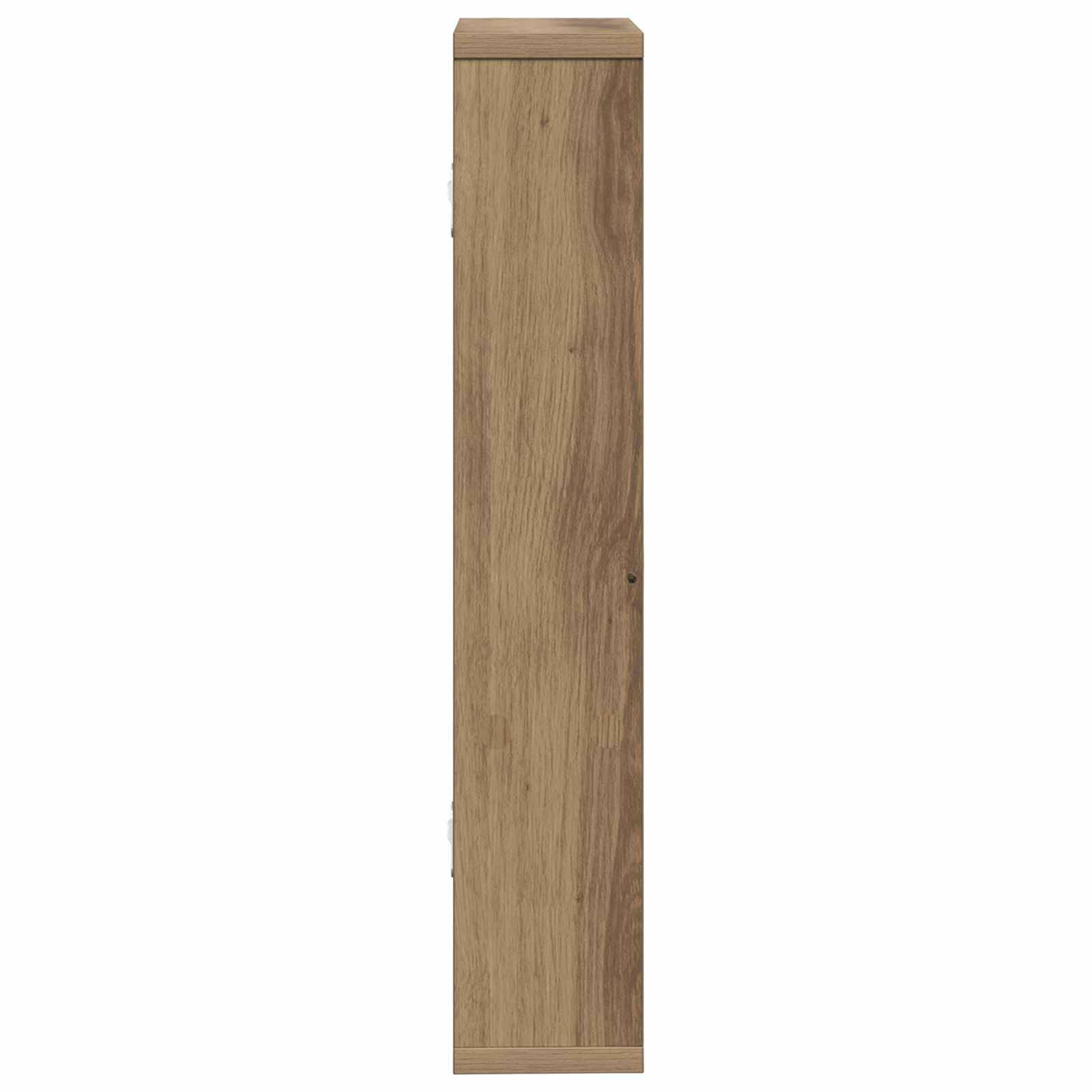 vidaXL Wandregal Artisan-Eiche 60 x 11 x 60 cm Holzwerkstoff