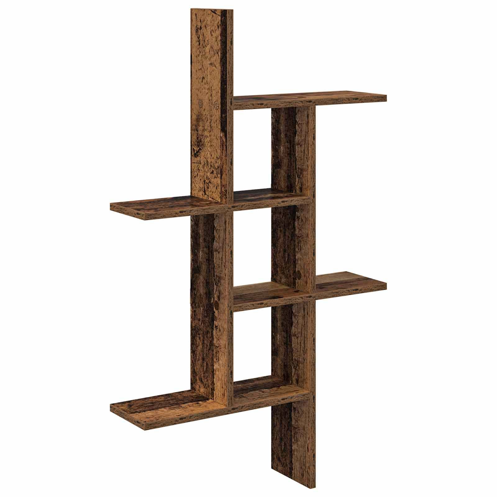 vidaXL Wandregal Altholz 61 x 15 x 102 cm Holzwerkstoff