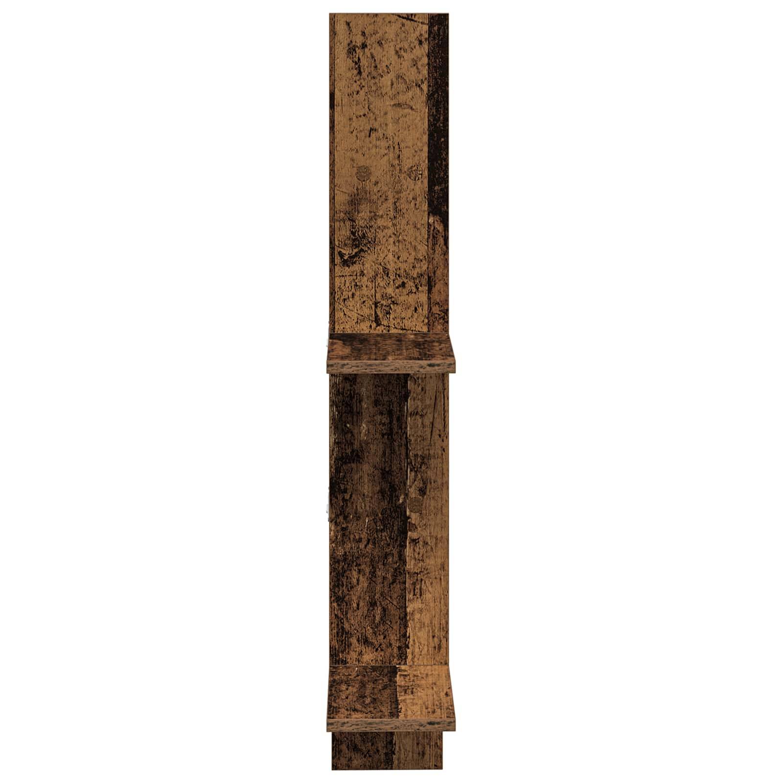 vidaXL Wandregal Altholz 61 x 15 x 102 cm Holzwerkstoff