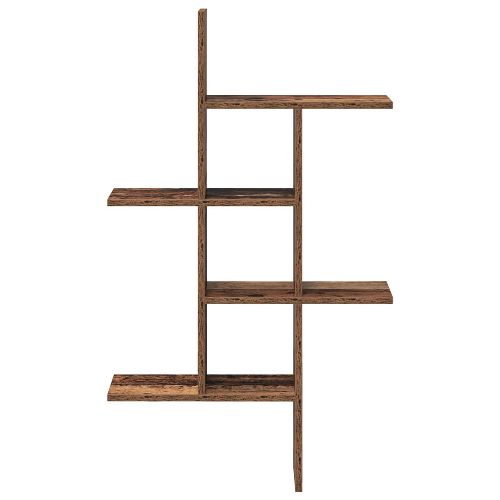 vidaXL Wandregal Altholz 61 x 15 x 102 cm Holzwerkstoff