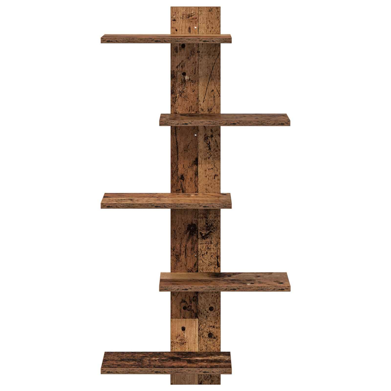 vidaXL Wandregal Altholz 48,5 x 15 x 101 cm Holzwerkstoff