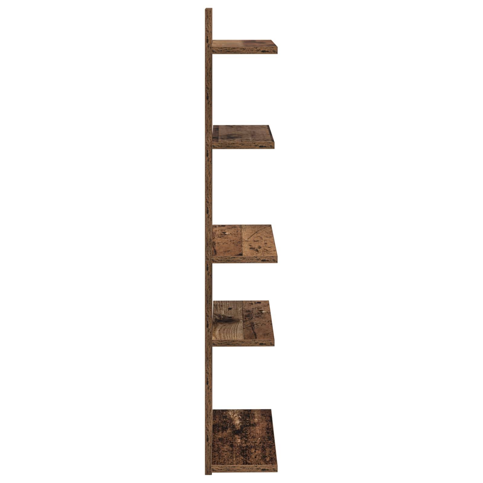 vidaXL Wandregal Altholz 48,5 x 15 x 101 cm Holzwerkstoff