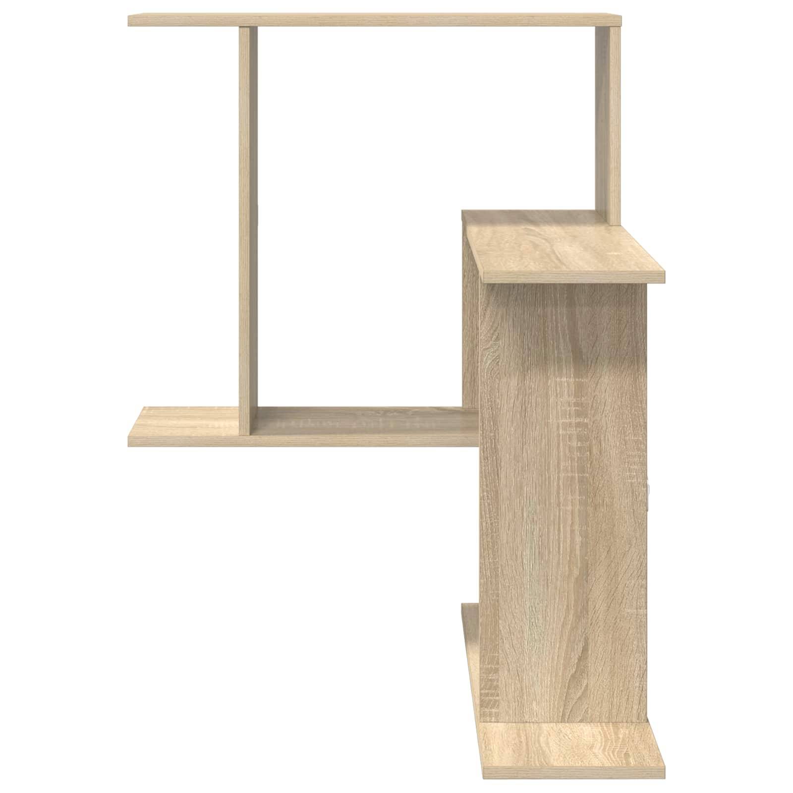 vidaXL Wandregal Sonoma-Eiche 67 x 67 x 87 cm Holzwerkstoff