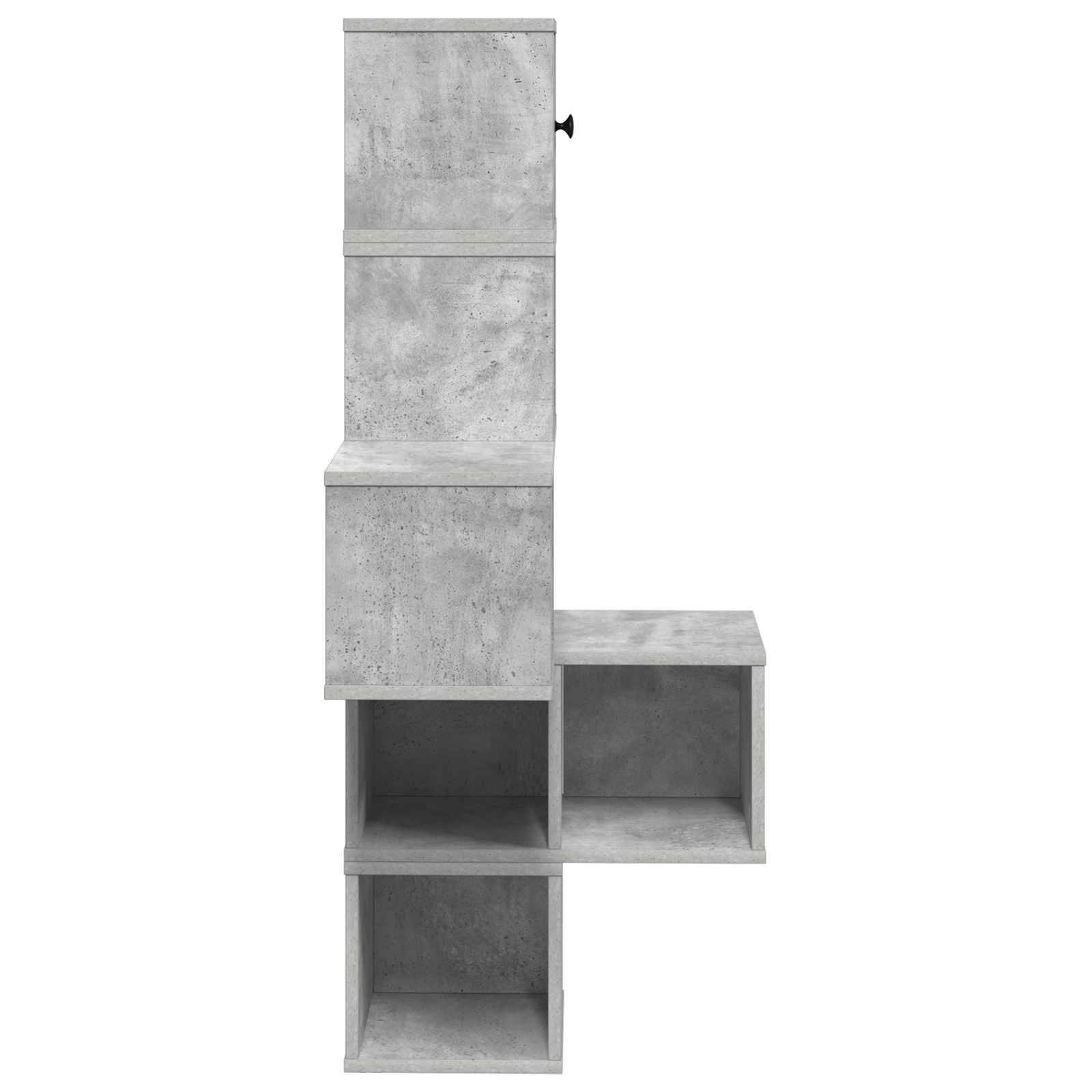vidaXL Wand-Eckregal Betongrau 48 x 48 x 120 cm Holzwerkstoff