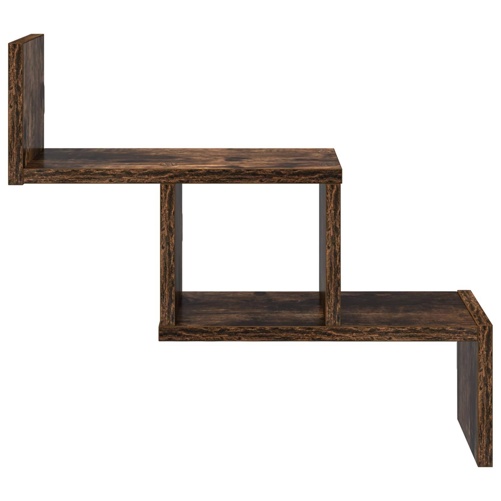 vidaXL Wandregal Raucheiche 48 x 15 x 42 cm Holzwerkstoff