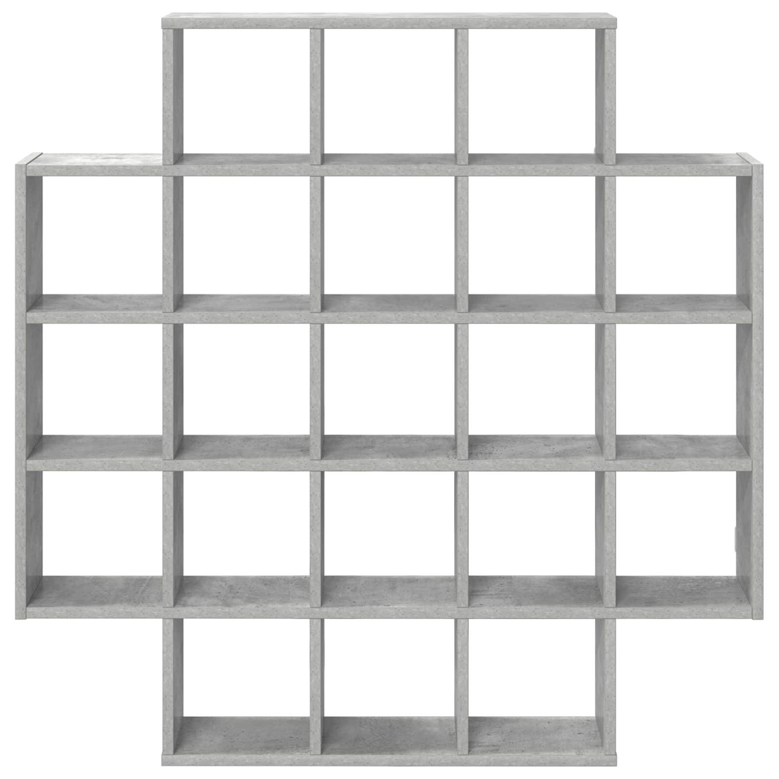vidaXL Wandregal Betongrau 100 x 13 x 100 cm Holzwerkstoff