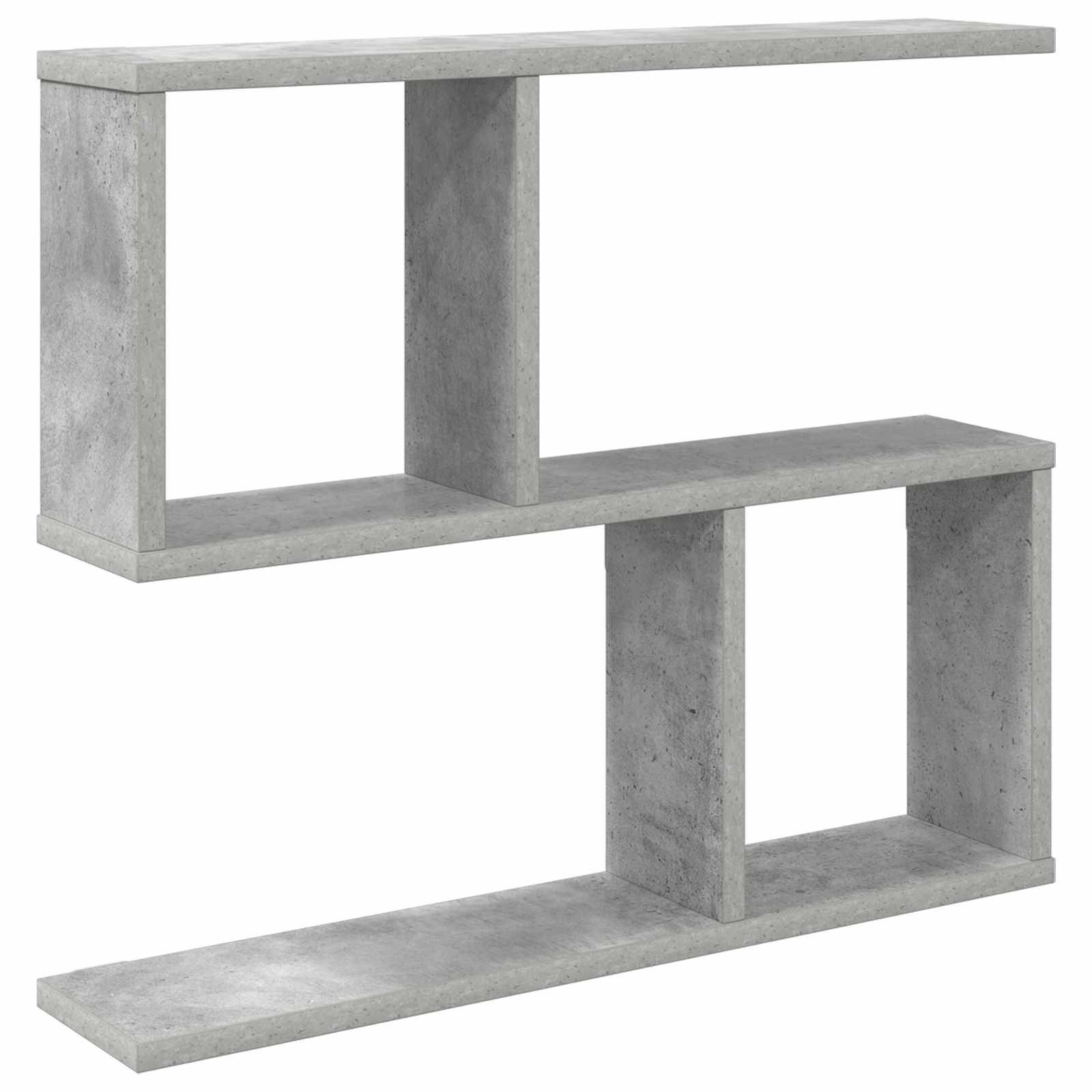 vidaXL Wandregal Betongrau 60 x 12 x 50,5 cm Holzwerkstoff
